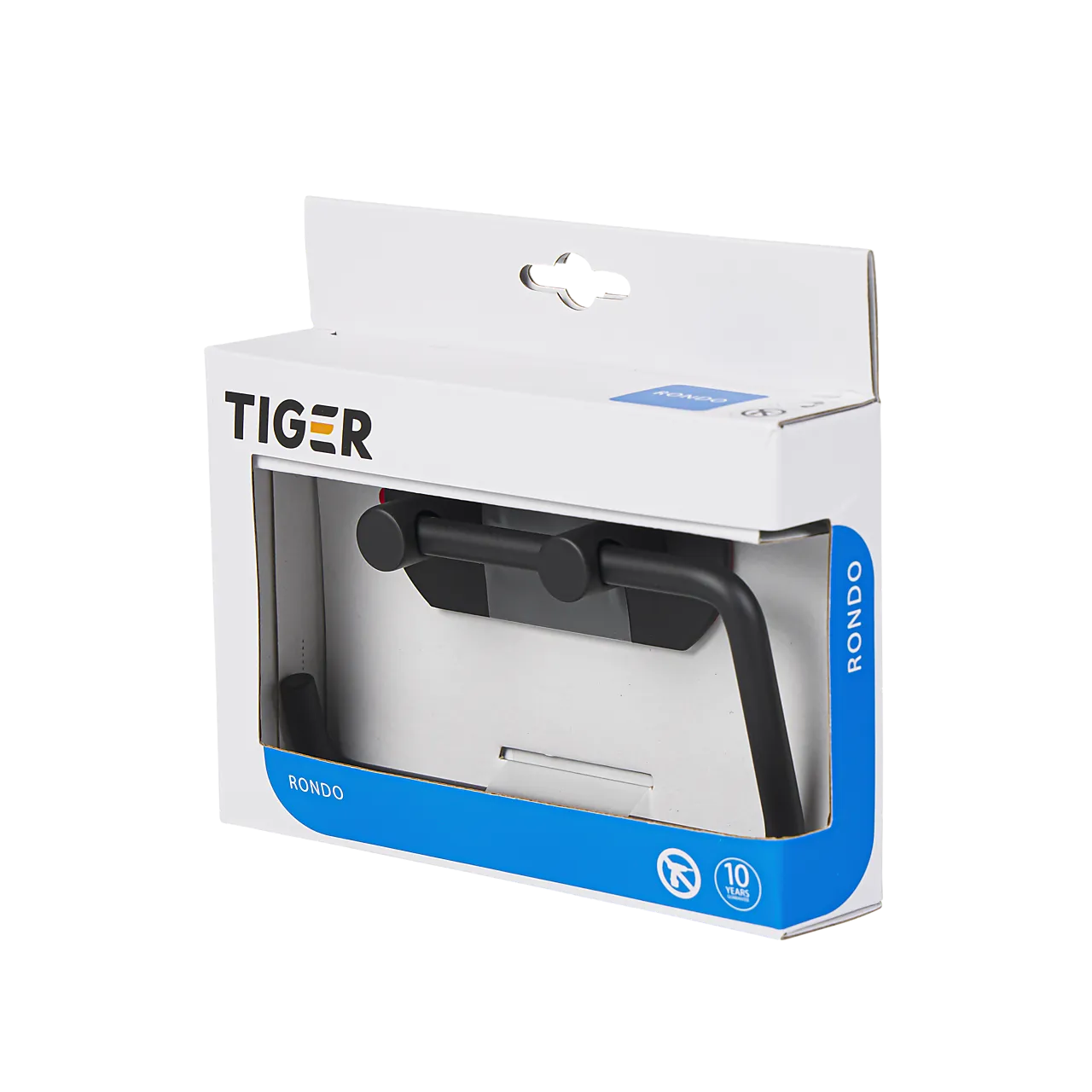 Toalettrullholder rondo svart matt svart matt rustfritt stål