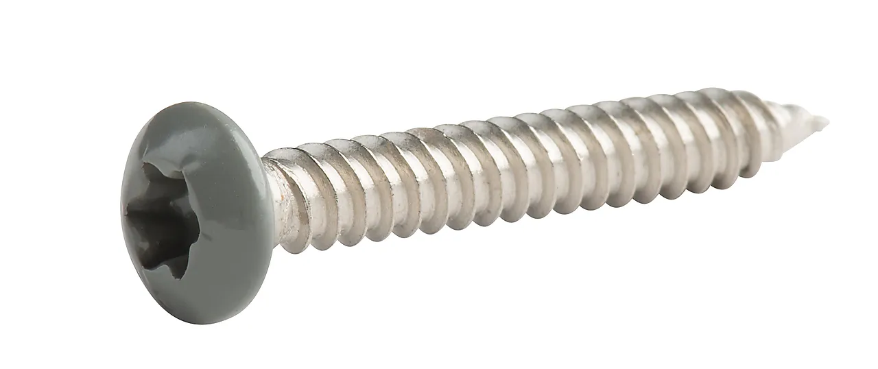 Skrue metall grå 500 stk 35 mm