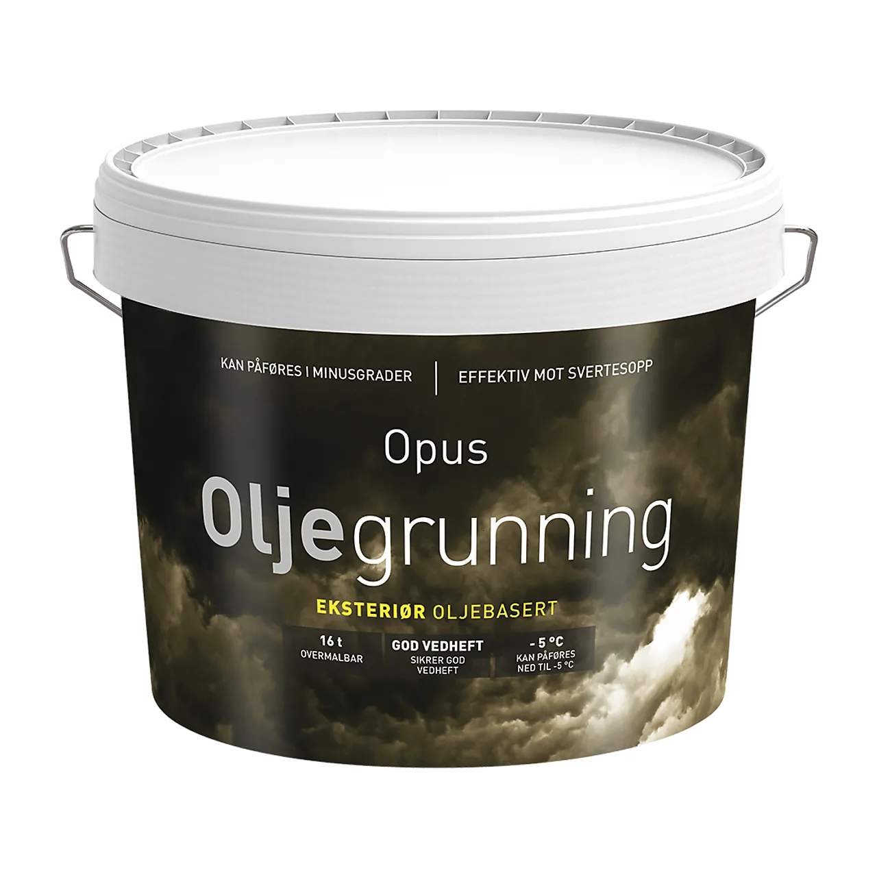 Oljegrunning hvit 9 liter