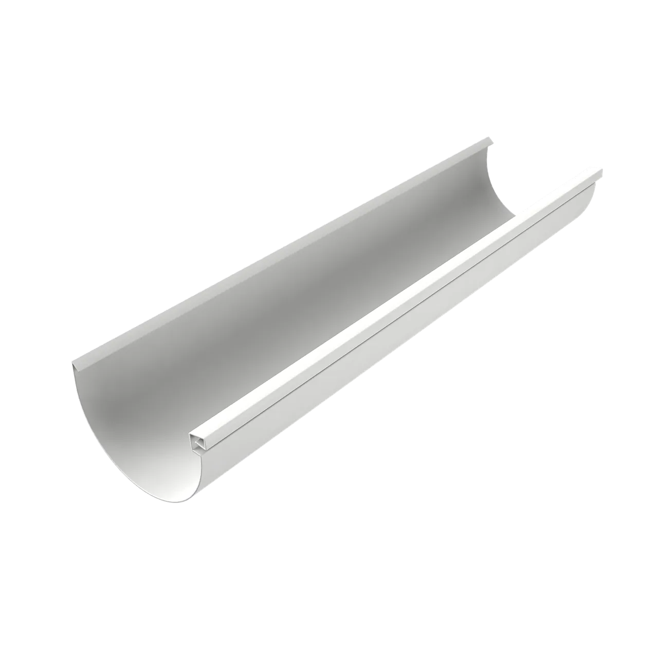 Takrenne 100 mm 4 meter hvit