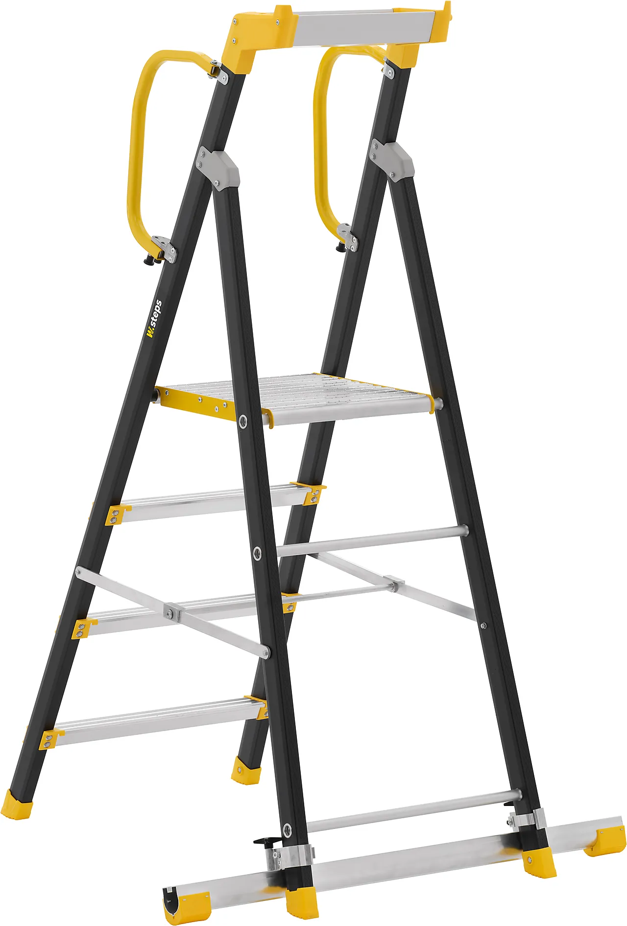 W.steps profftrapp 200P-4 meter med stigefot W.steps profftrapp 200P-4 meter med stigefot