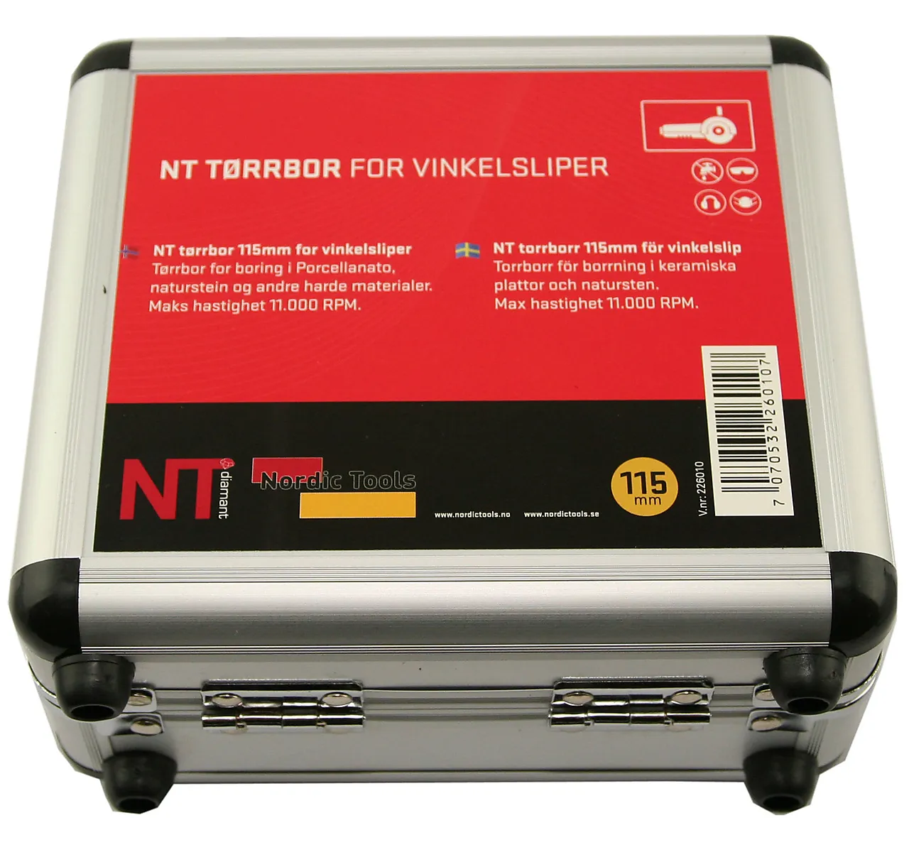 Diamantbor for tørrboring 115 mm for vinkelsliper null - null - 2 - Miniatyr