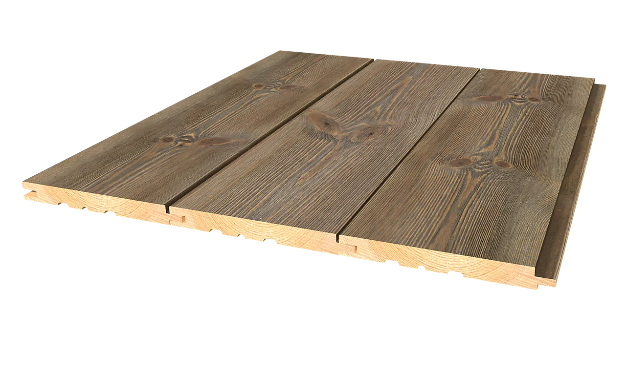 Furu 13x120 sprekk svaberg børstet beiset natur