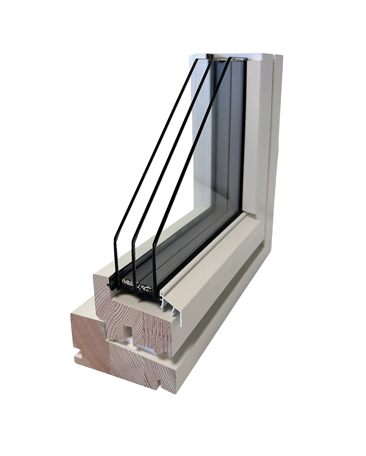 Vindu 3 lags glass rett profil 110x60 cm null - 110x60 - 3 - Miniatyr