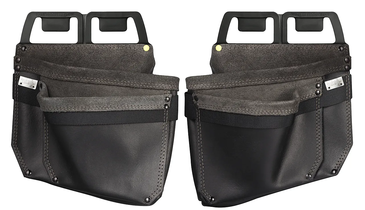 Spikerlomme i lær 2 stk Spikerlomme i lær 2 stk