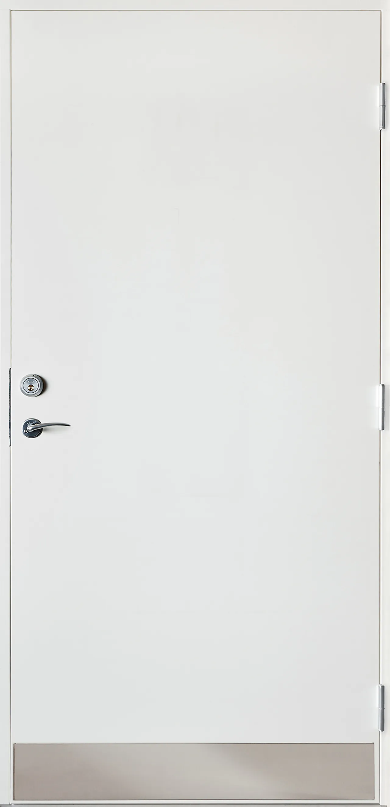 Ytterdør Engø hvit 110x200 cm tett høyrehengslet Ytterdør Engø hvit 110x200 cm tett høyrehengslet