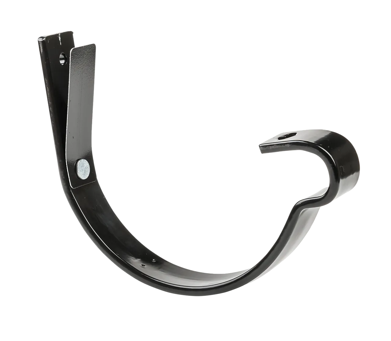Rennekrok med fjær stål 125 mm sort