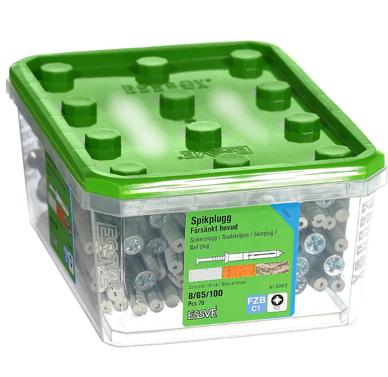 Spikerplugg 8x100 fzb a-70senket krage pz2 null - null - 2 - Miniatyr