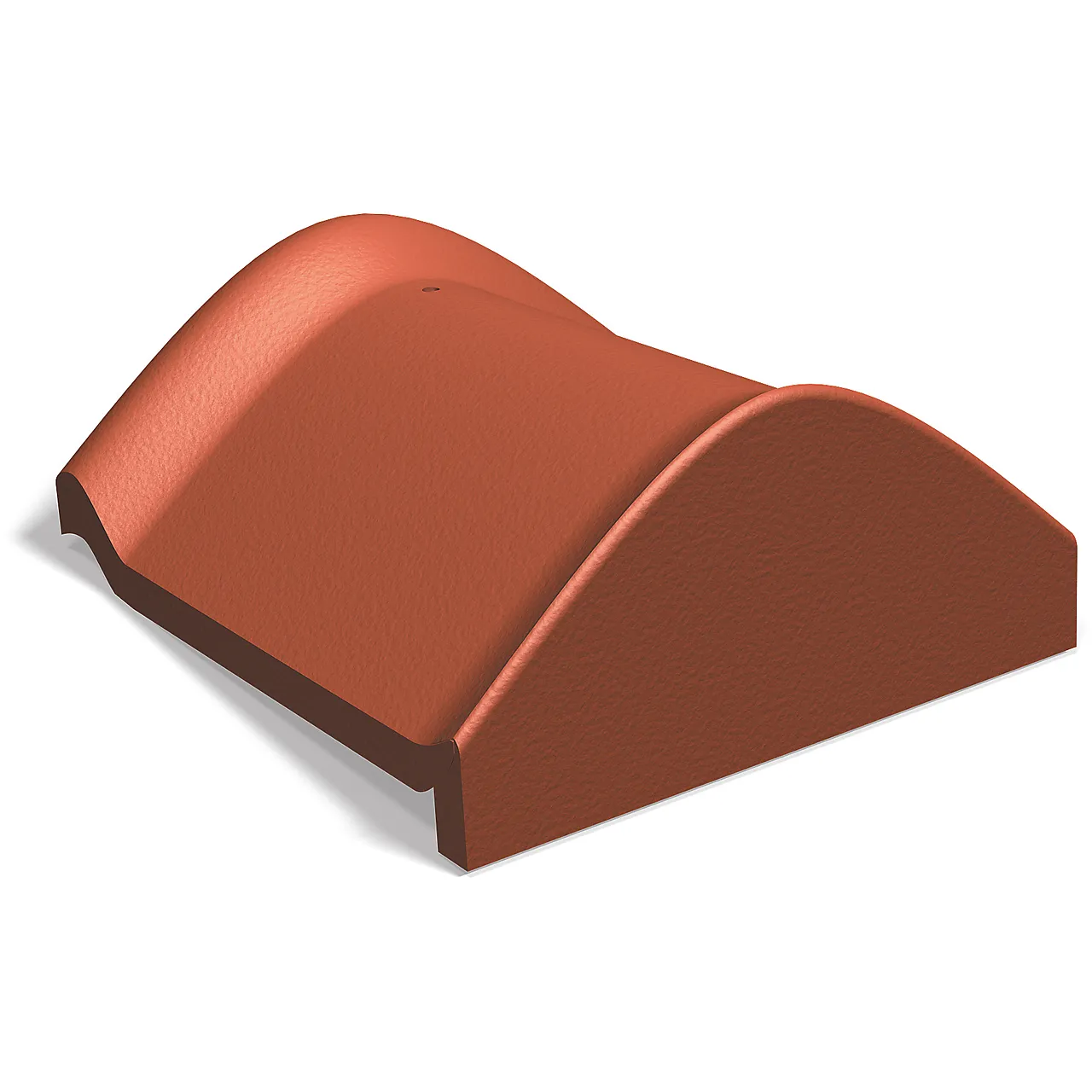 Møneslutt bred m/fals i betong m/rett ende Benderit teglrød null - null - 2 - Miniatyr