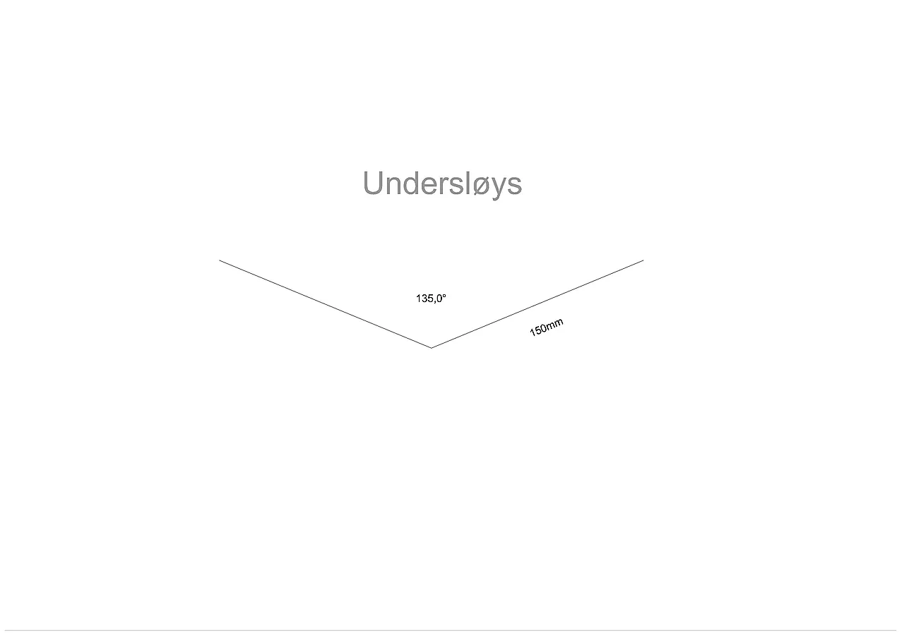 Undersløys Sort Plast 2000Mm Undersløys Sort Plast 2000Mm