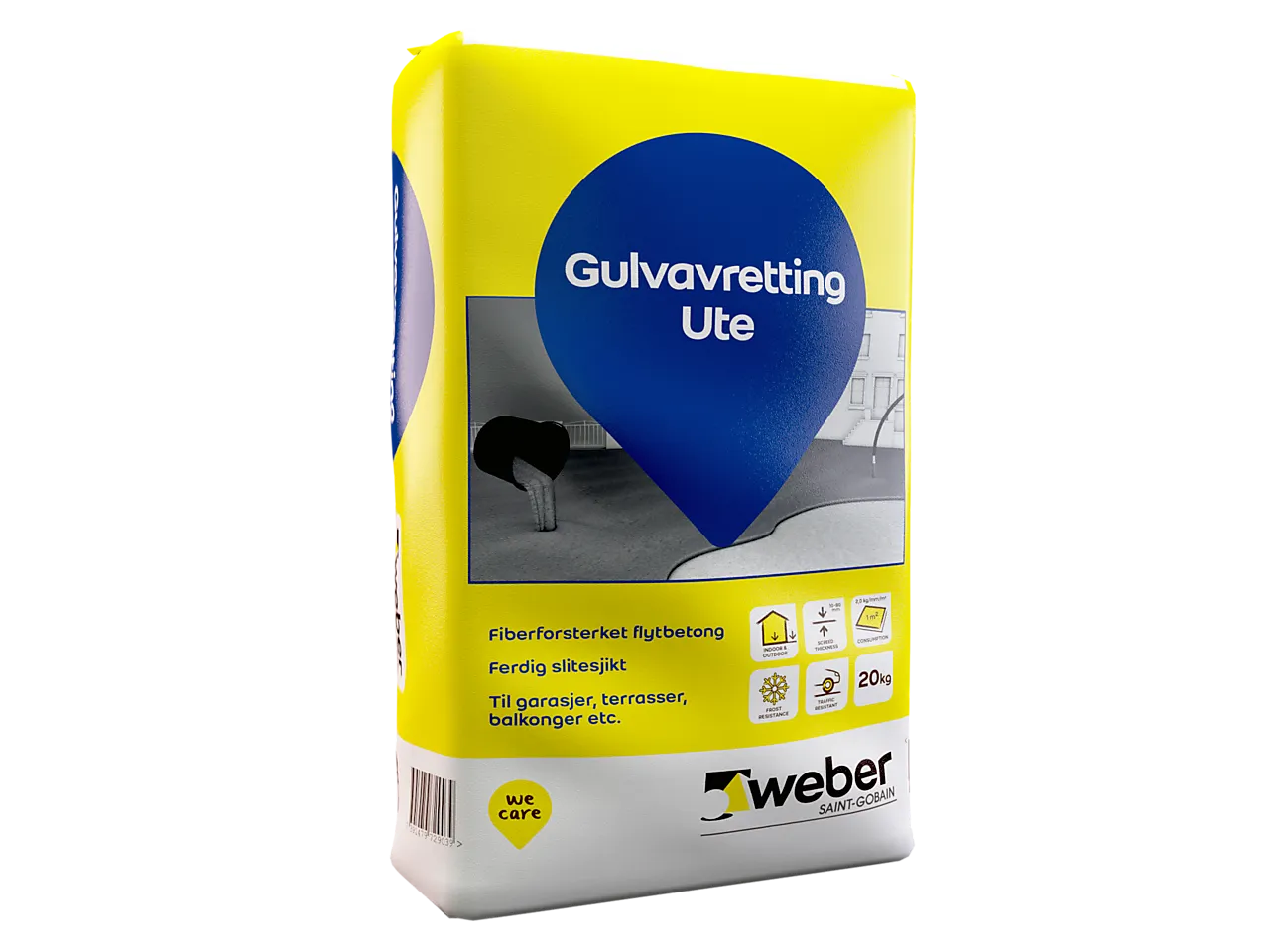 Weber gulvavretting ute 20kg Weber gulvavretting ute 20kg