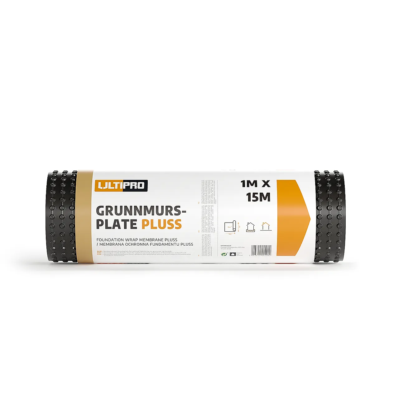 Grunnmursplate pluss 1x15m