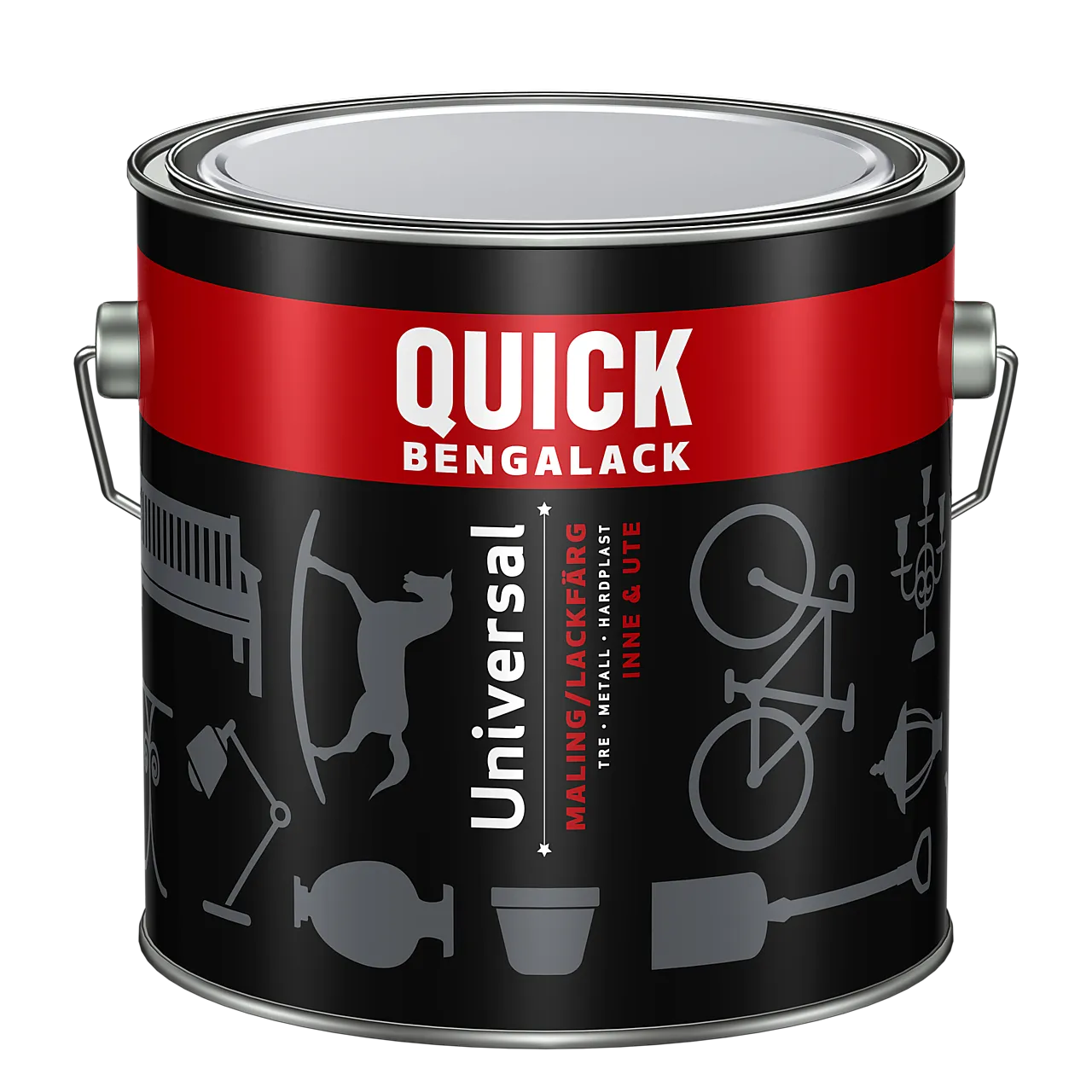 Quick Bengalack Universal C-base silkematt 2,7L Quick Bengalack Universal C-base silkematt 2,7L