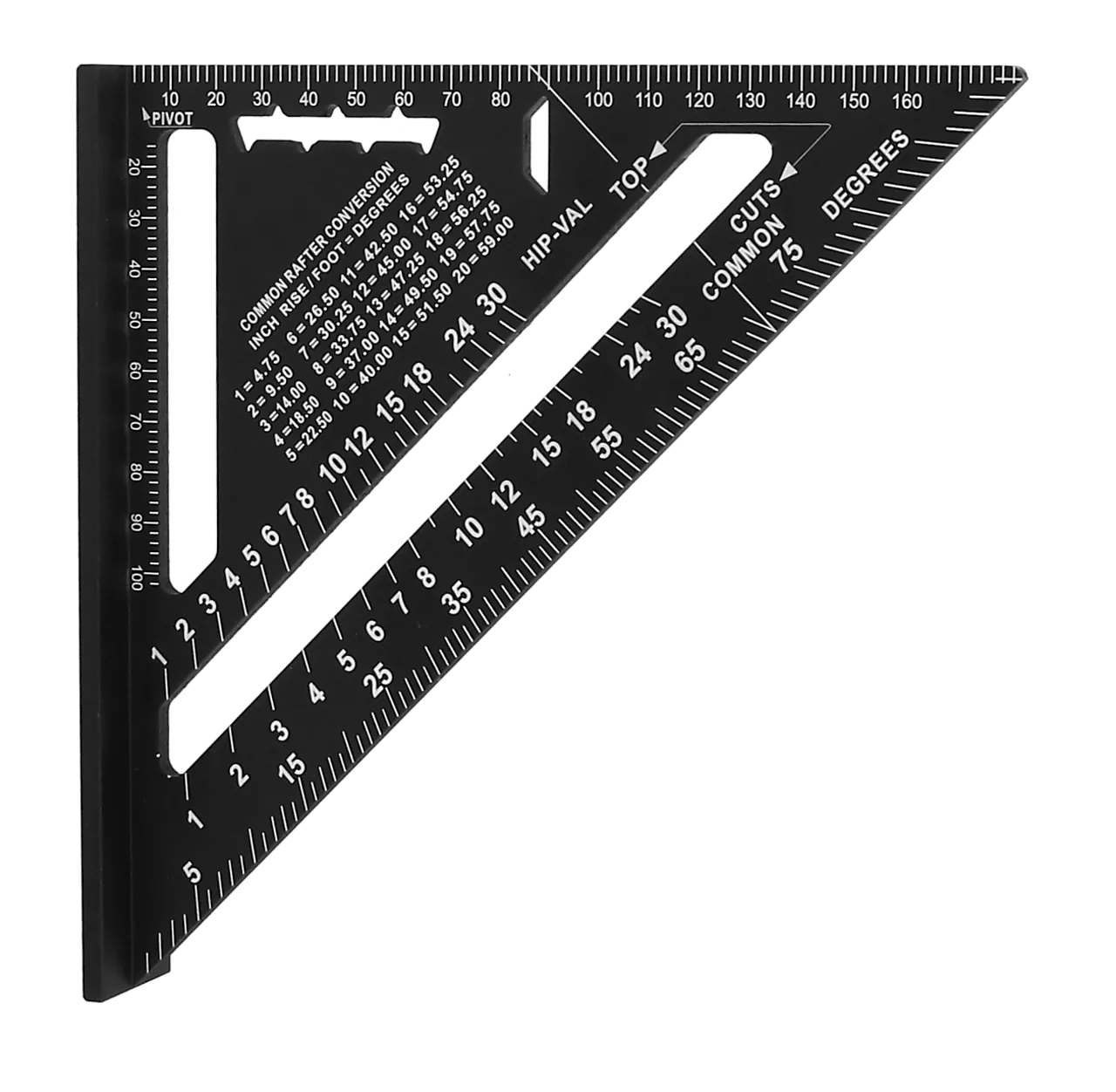 Tømmervinkel aluminium 180x180 mm