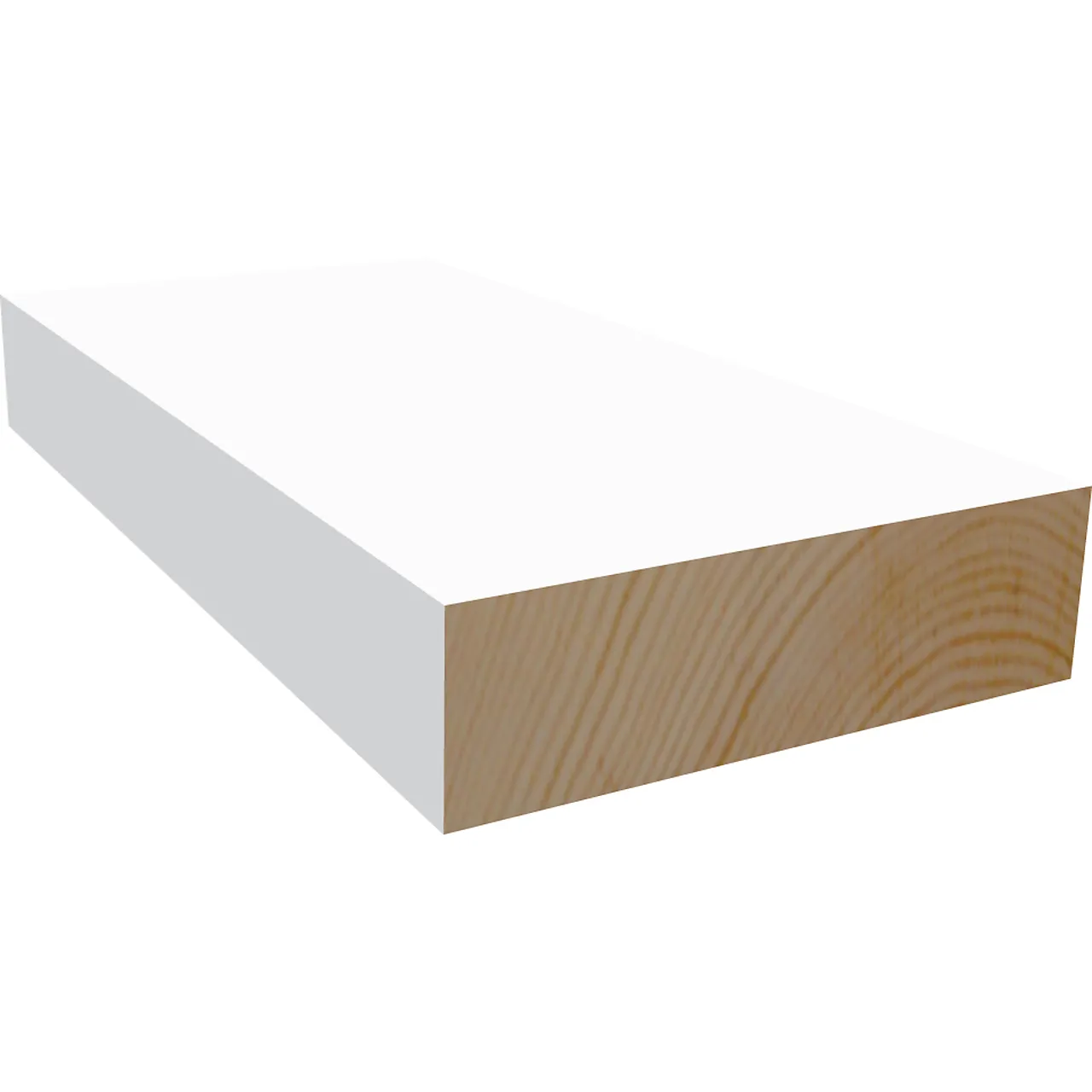 Glattkantlist furu malt hvit bomull S0502-Y 12x21x2400 mm Glattkantlist furu malt hvit bomull S0502-Y 12x21x2400 mm