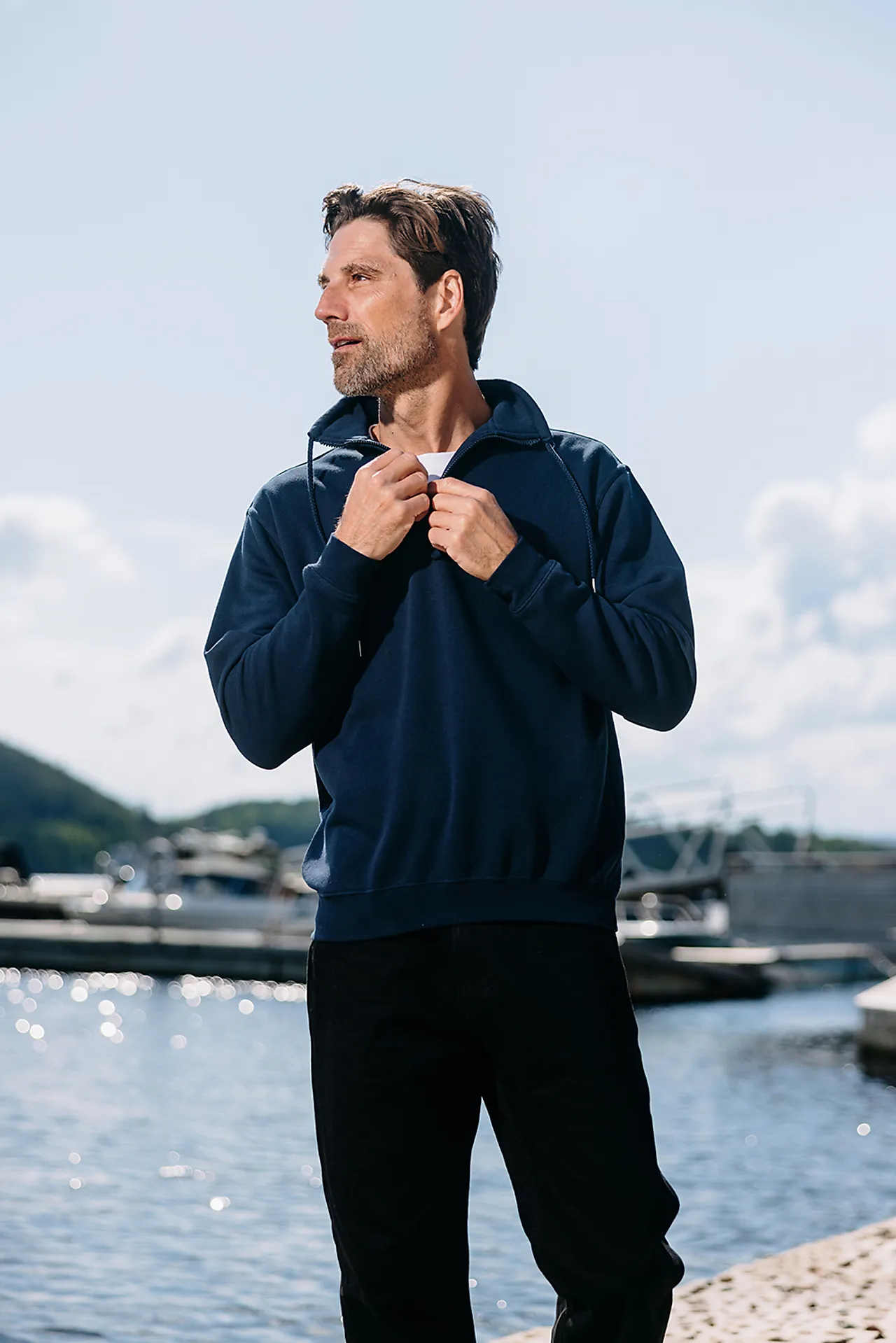 Genser mzip 0170 svart 3xl panther