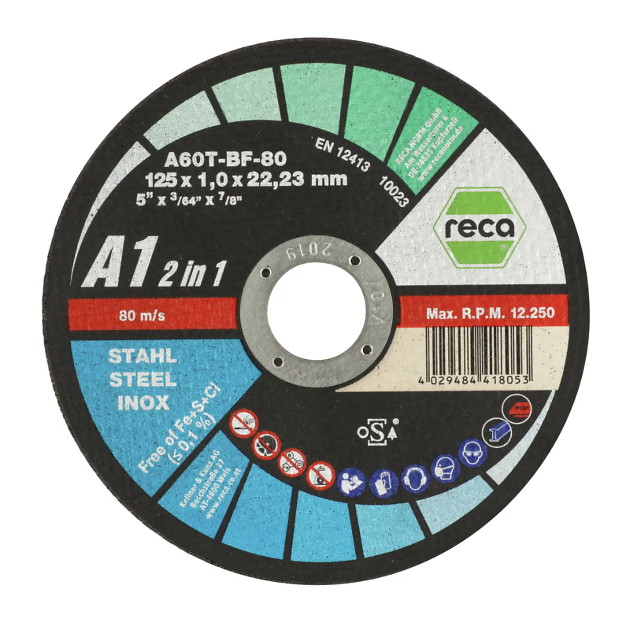 Kutteskive a1 2in1 230x1,8x22 Kutteskive a1 2in1 230x1,8x22