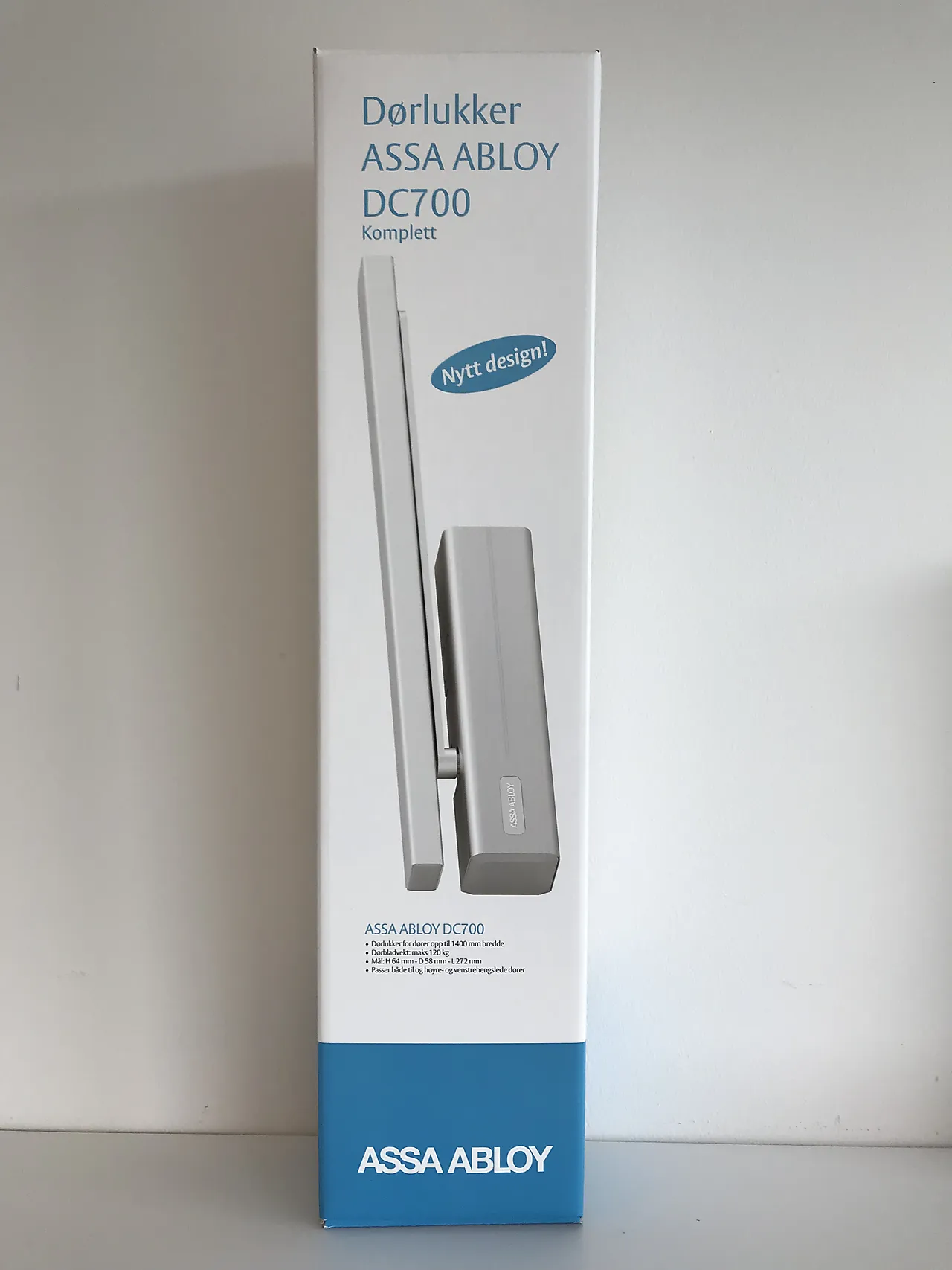 Dørlukker dc700 3-6 komplett sølv