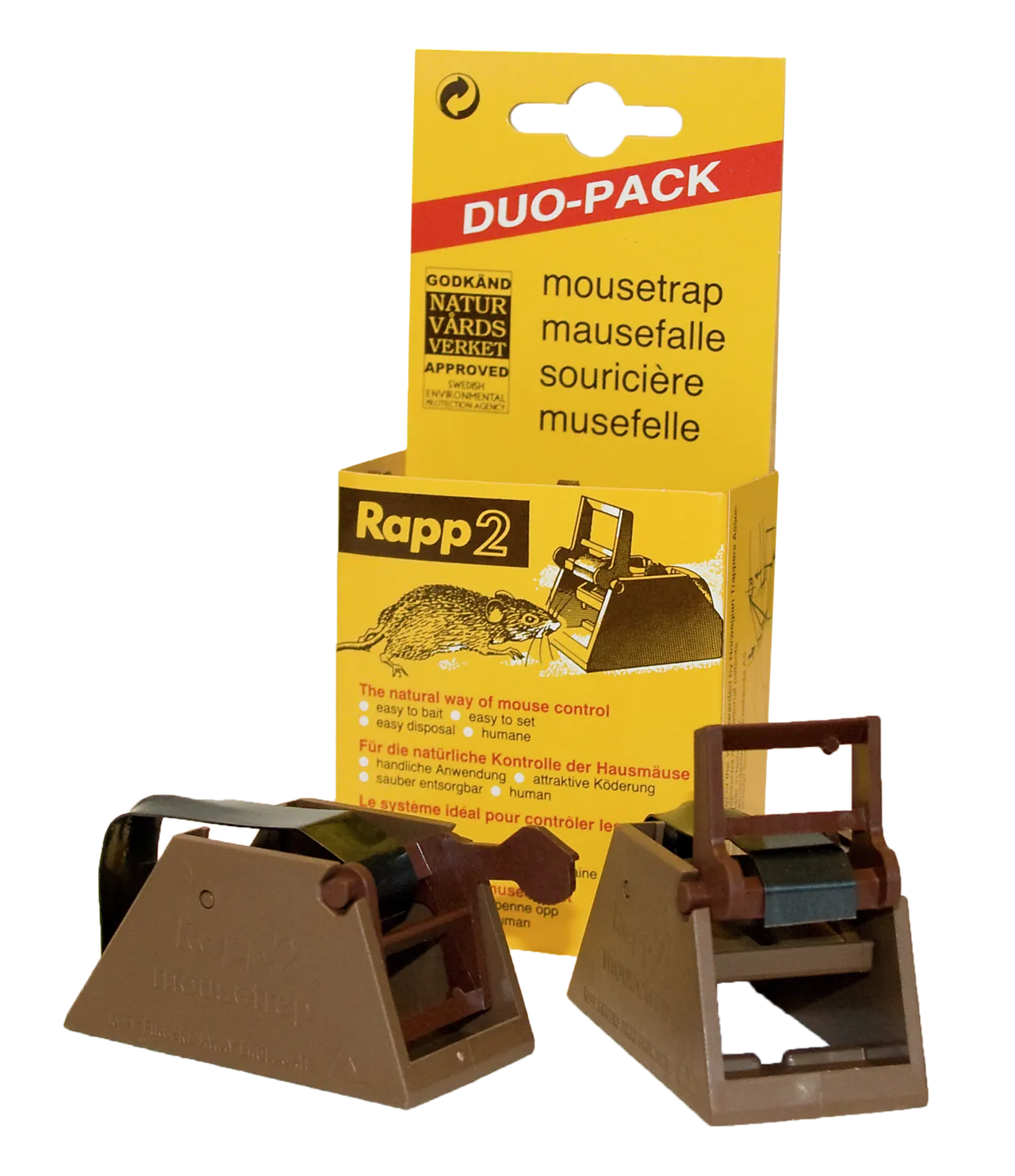 Musefelle rapp 2 pk norsk plast