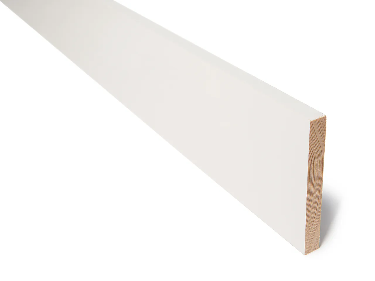 Glattkantlist furu hvit bomull S0502-Y 15x120 mm