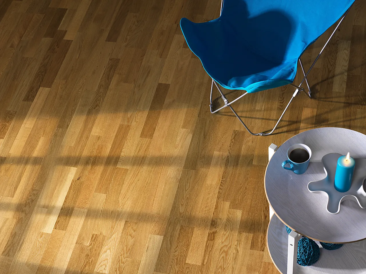 Parkett Eik Como matt 3-stav Parkett Eik Como matt 3-stav