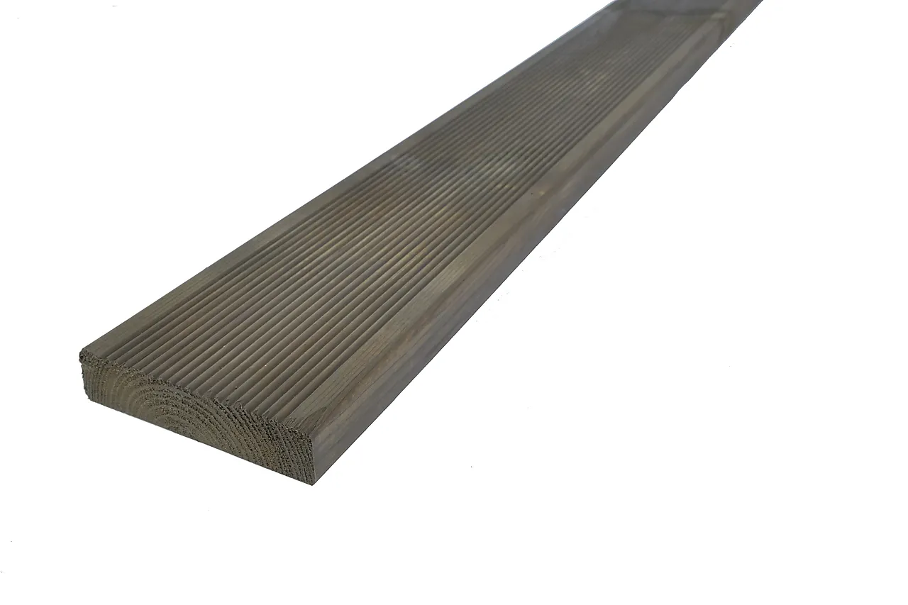 Terrassebord royalimpregnert grå furu Uno rillet 28x145 mm null - 28x145 - 2 - Miniatyr