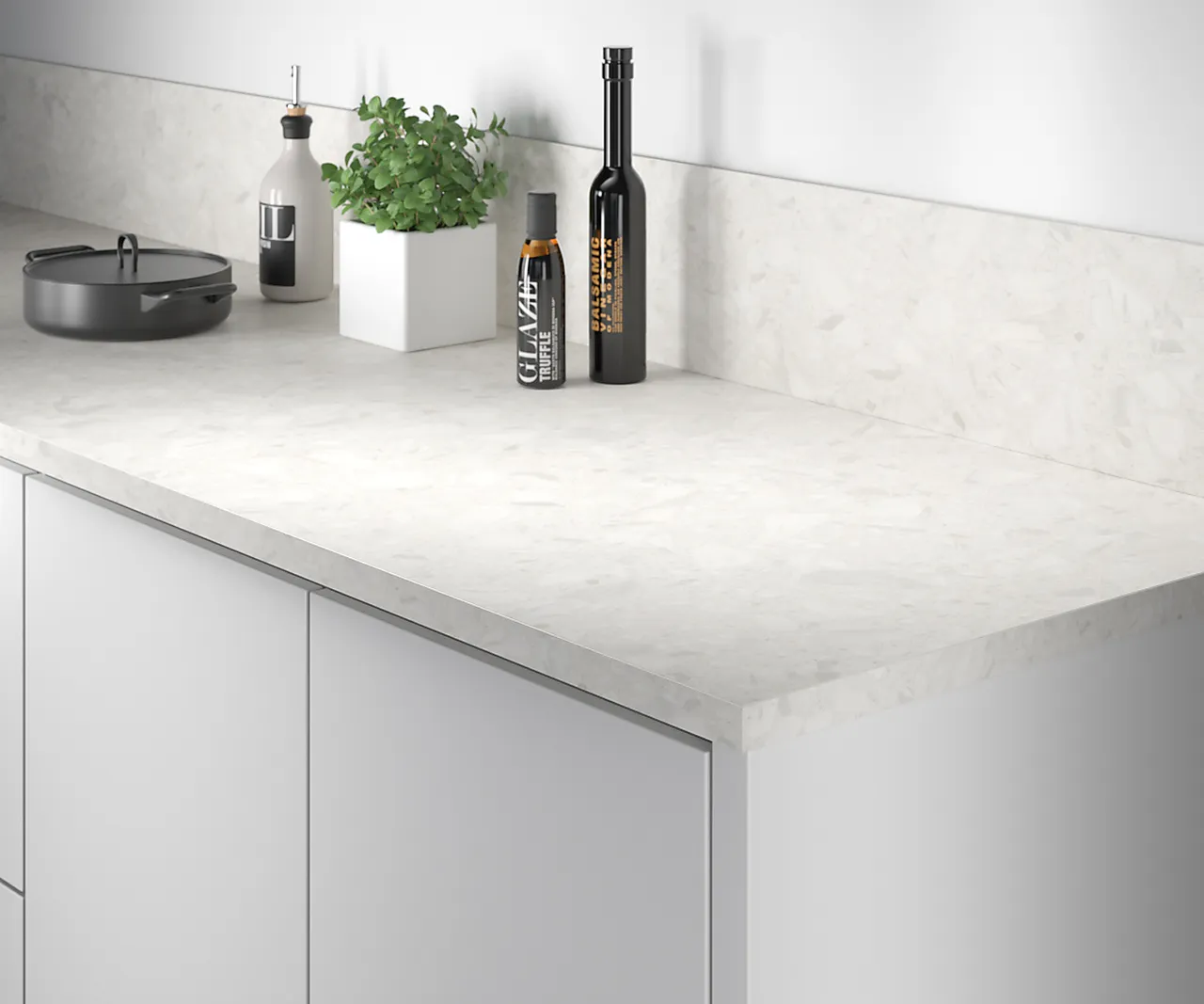 Benkeplate ABS 29x4100x635 mm terrazzo creme null - null - 2 - Miniatyr