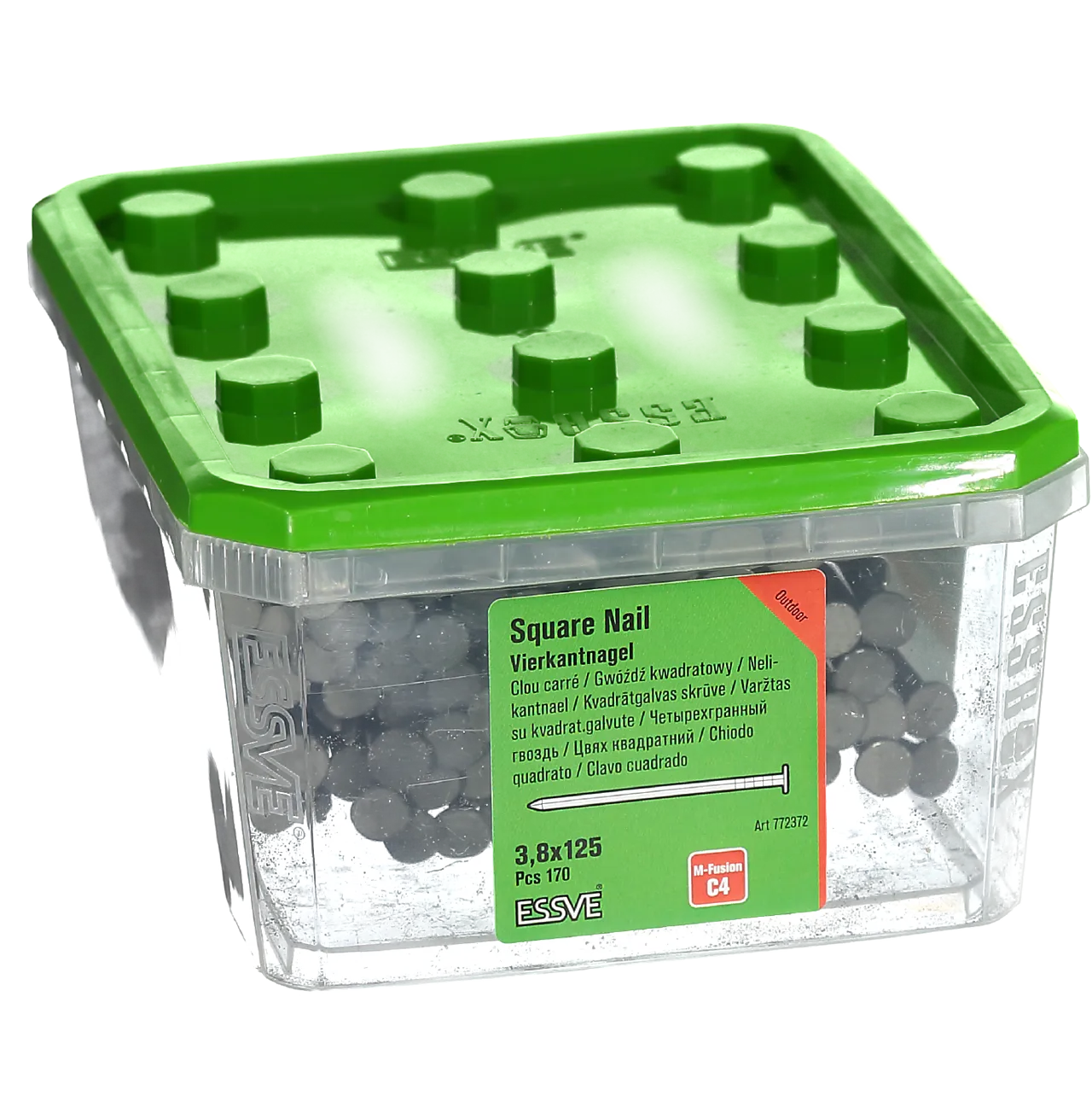 Firkantspiker 3,8x125 m-fusiona-170 Firkantspiker 3,8x125 m-fusiona-170