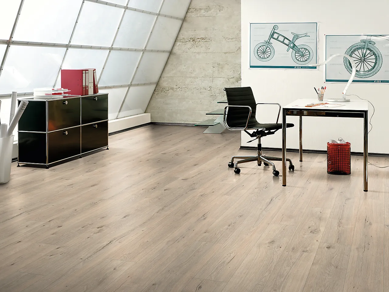 Laminatgulv 1-stav eik lys mix 8 mm null - null - 3 - Miniatyr