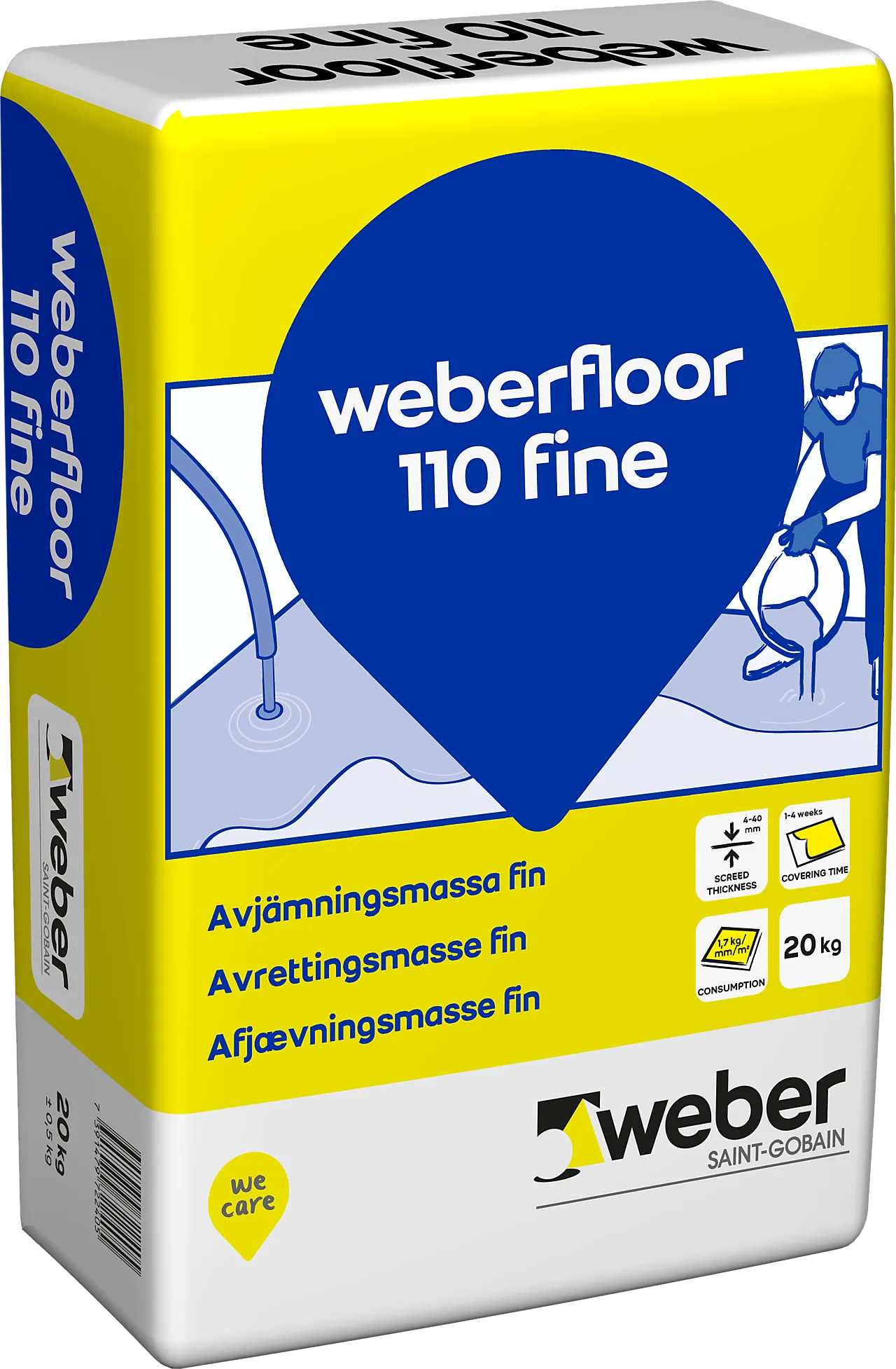 Avrettingsmasse floor 110 fine 20 kg Avrettingsmasse floor 110 fine 20 kg