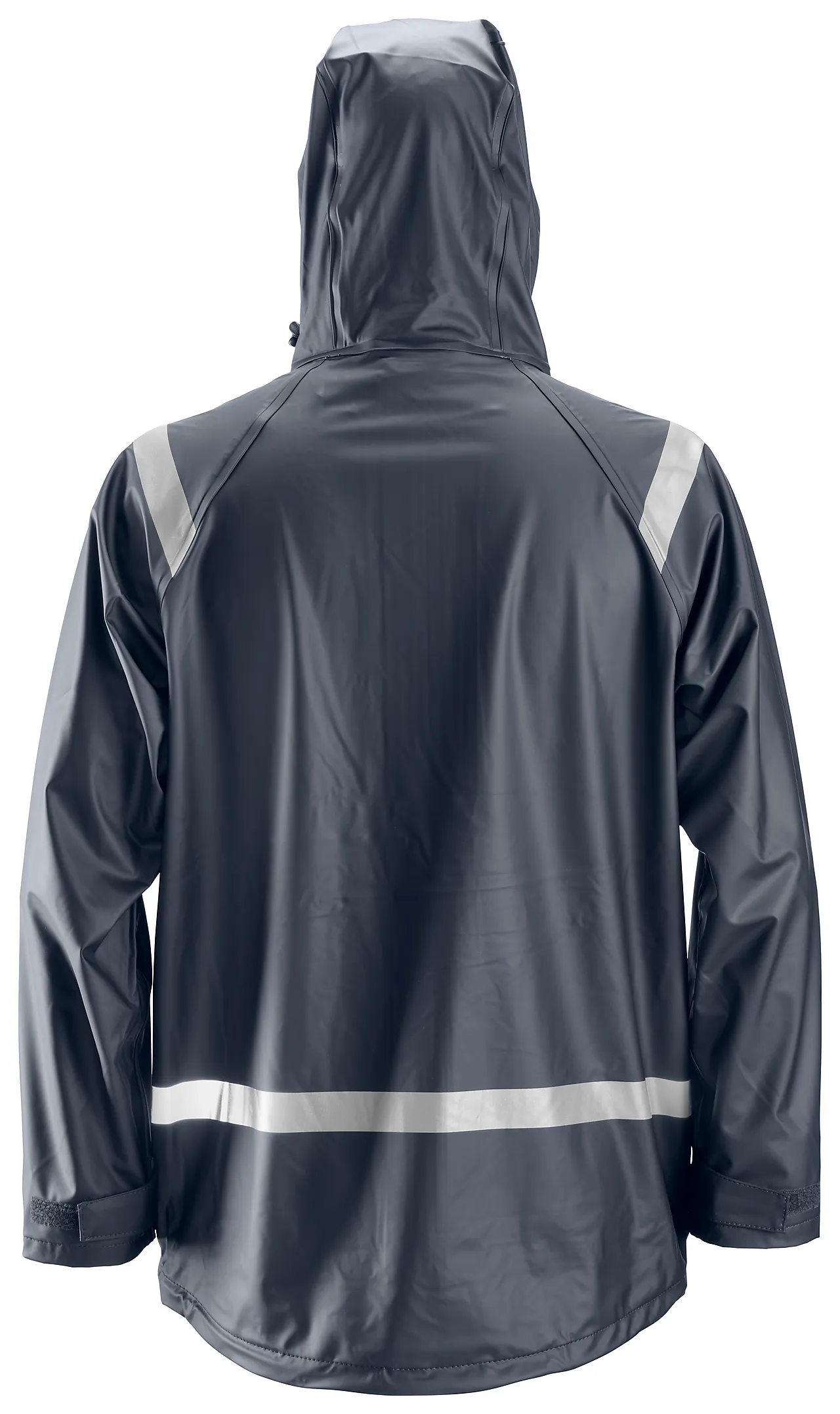 Snickers regnjakke 8200 mørk blå str XS PU-belagt m/refleksdetaljer null - XS - 2 - Miniatyr