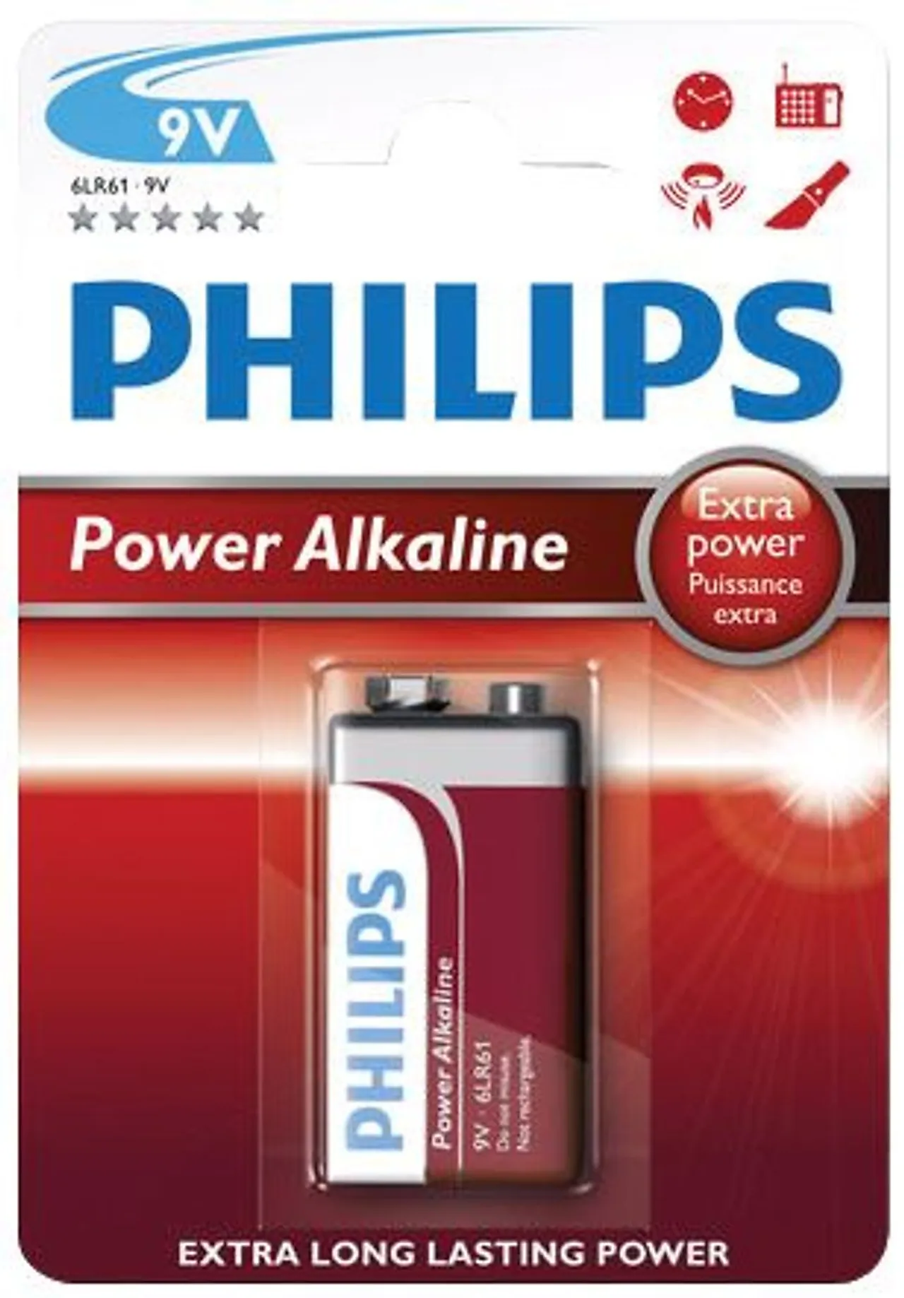 Batteri alkaline powerlife 9vphilips powerlife 9v 1-blist 6lr61p Batteri alkaline powerlife 9vphilips powerlife 9v 1-blist 6lr61p