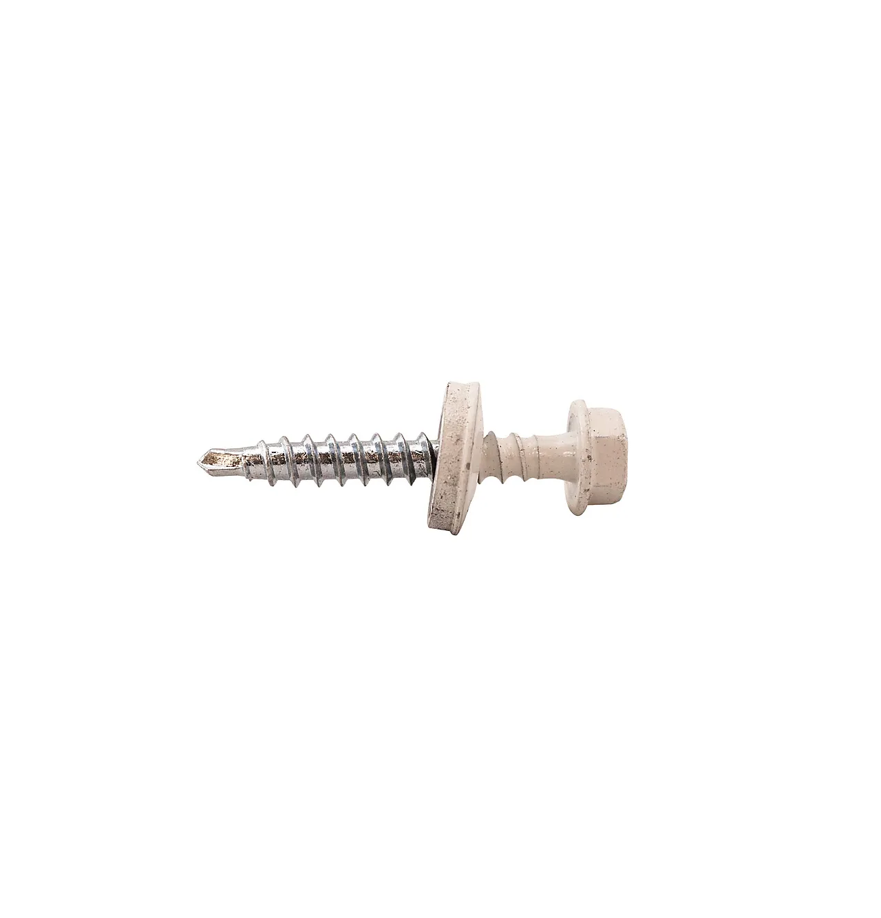 Plateskrue sekskant hvit 4,8x35 mm 250 stk