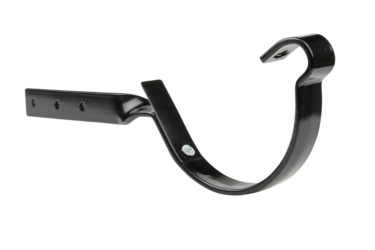Rennekrok vridd med fjær 125 mm sort