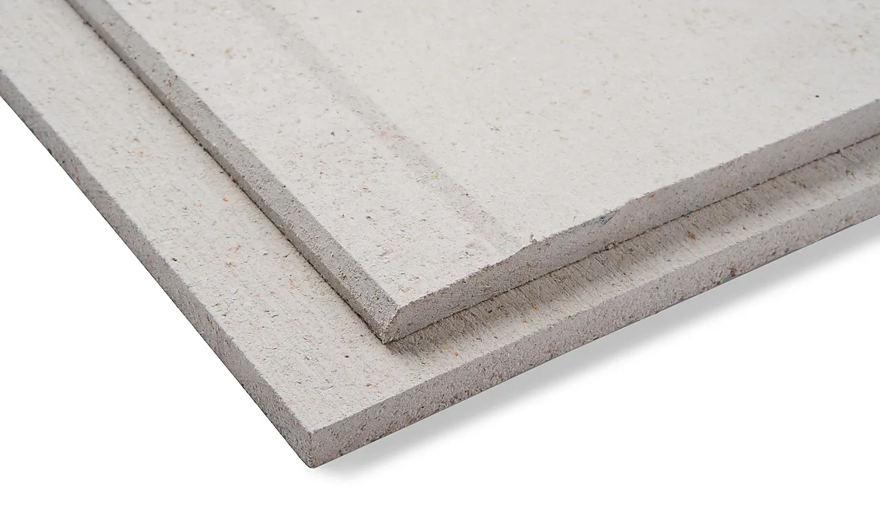 Fibergips byggeplate med 2 sparkelkanter 12,5x600x2400 Fibergips byggeplate med 2 sparkelkanter 12,5x600x2400