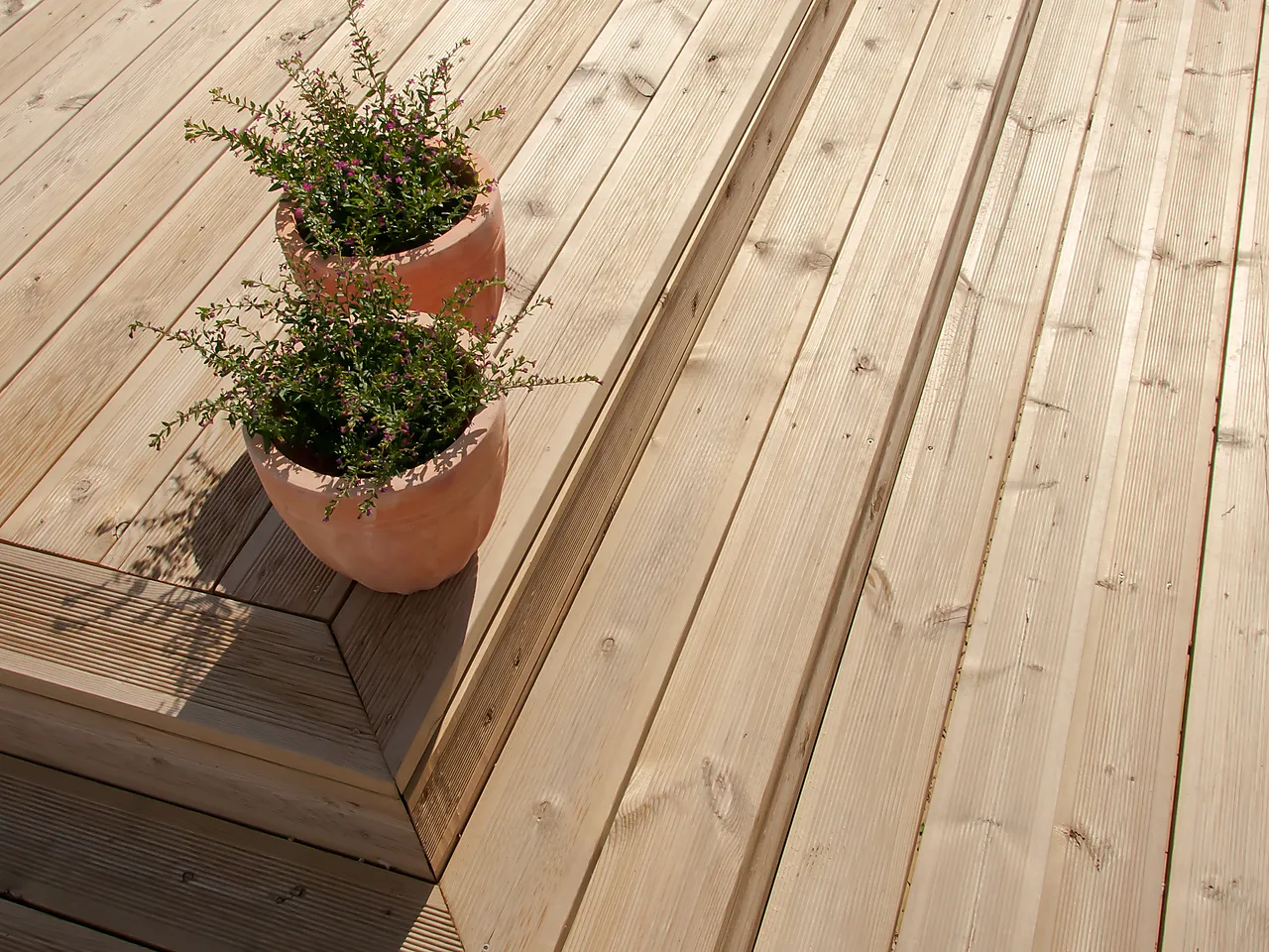Terrassebord med riller impregnert furu klasse 1 28x145 mm null - 28x145 - 3 - Miniatyr