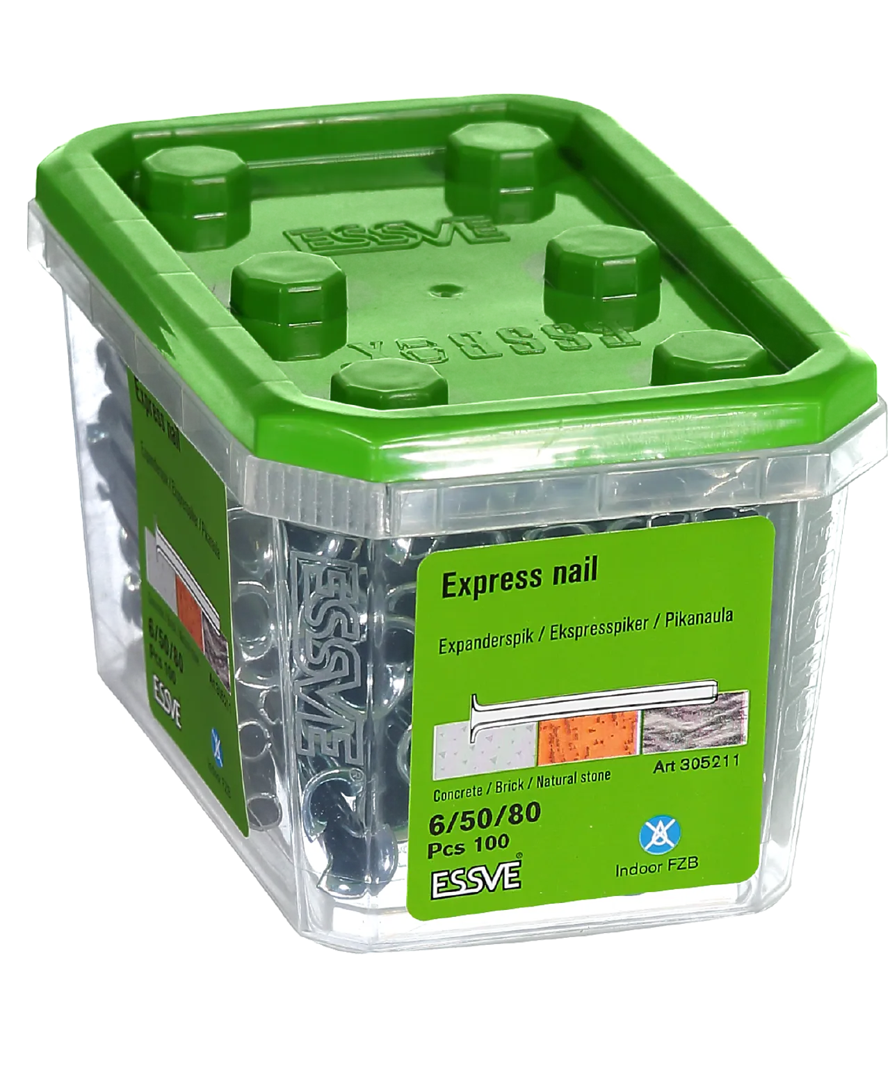 Ekspresspiker 6/50/80 mm 100 stk null - null - 2 - Miniatyr