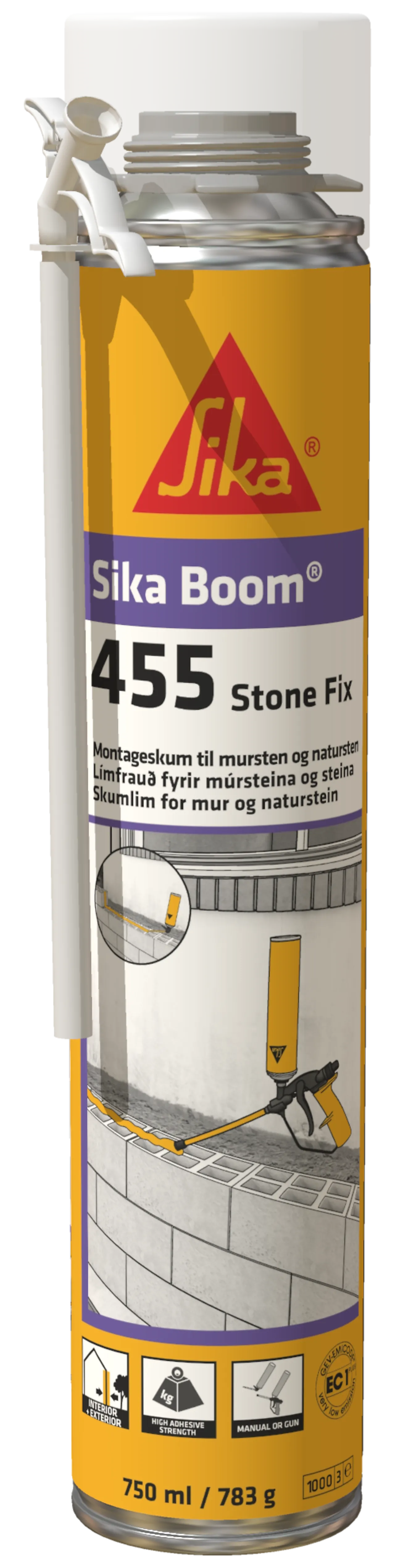 Steinlim dyse og pistol 750 ml