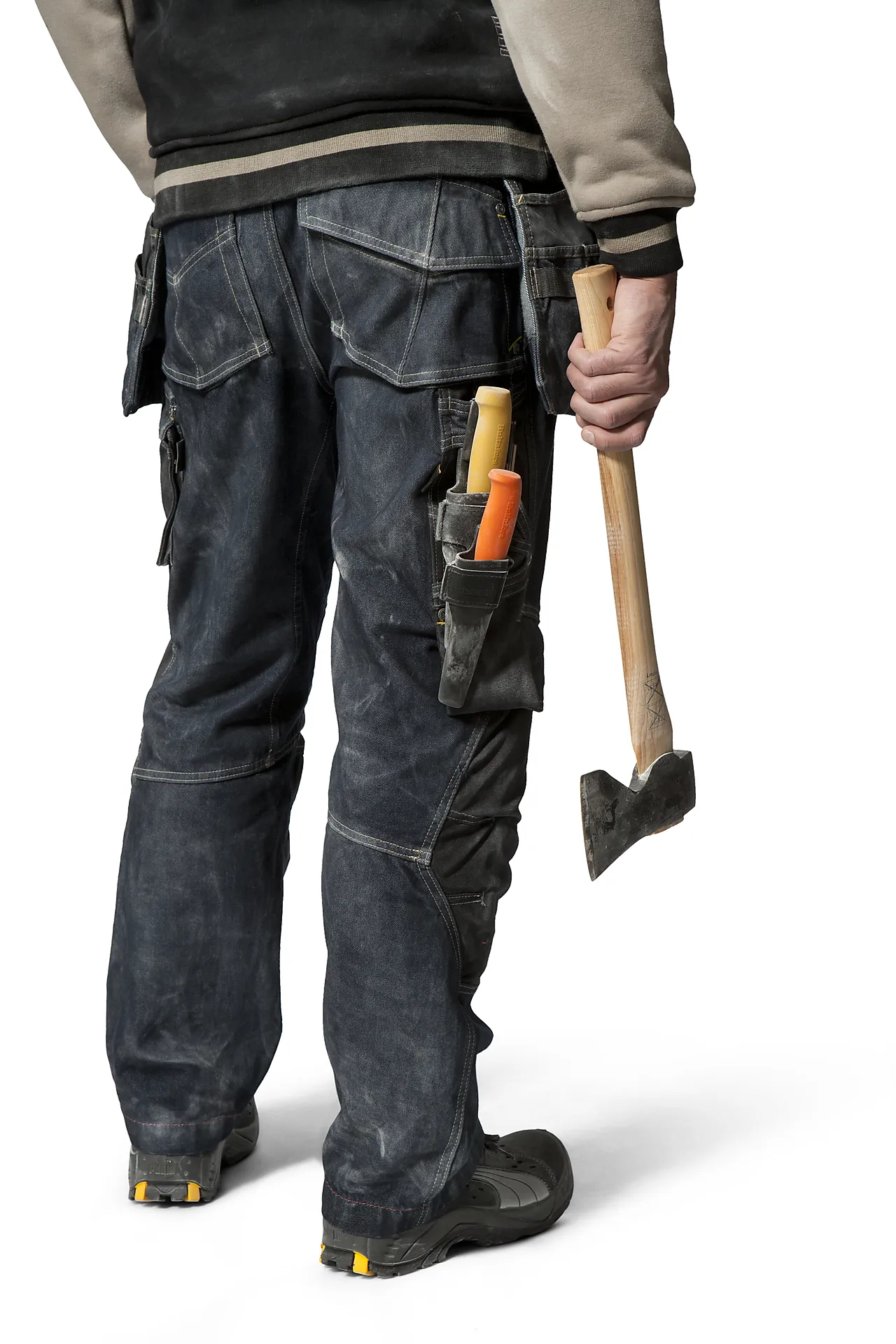 Hultafors stemkniv og håndverkskniv med hylster