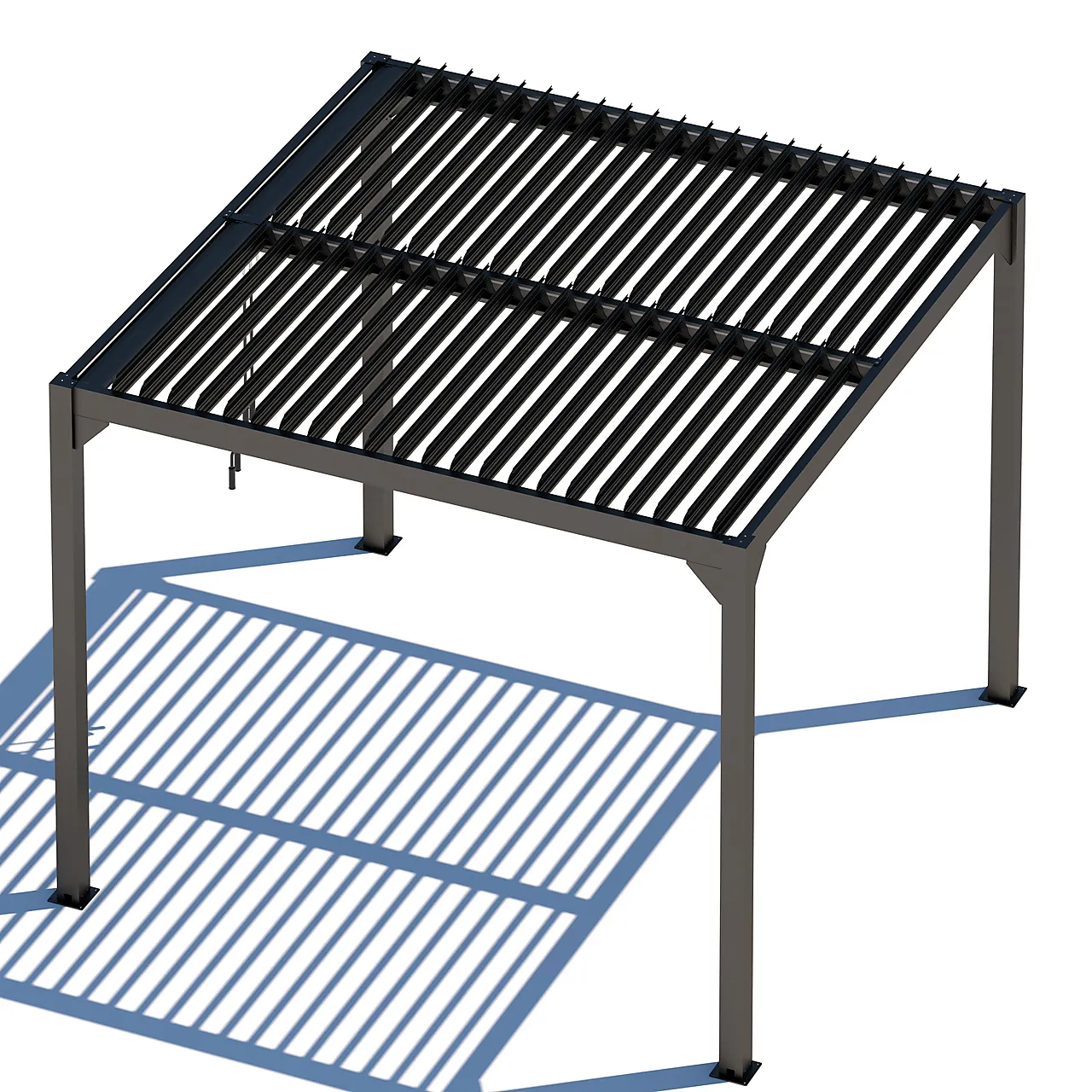 Pergola Stavern sort med tak 3x3 meter Pergola Stavern sort med tak 3x3 meter