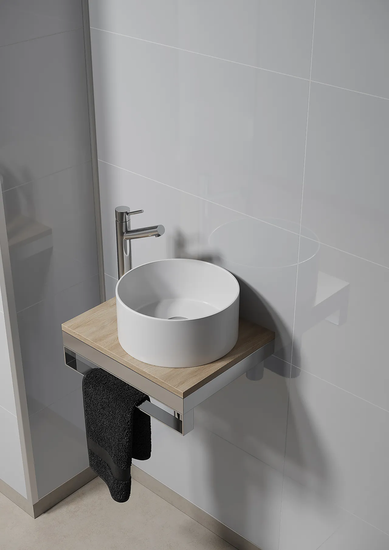 Athen White baderomspanel 60x40 cm Athen White baderomspanel 60x40 cm