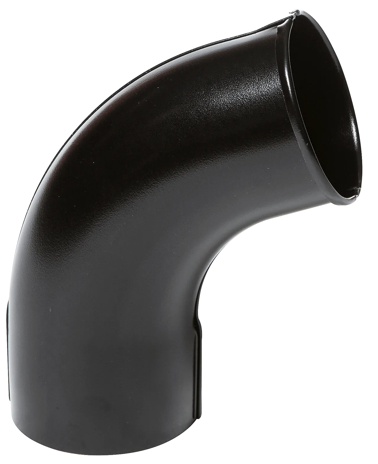 Utkaster stål sort 90mm isola takrenne