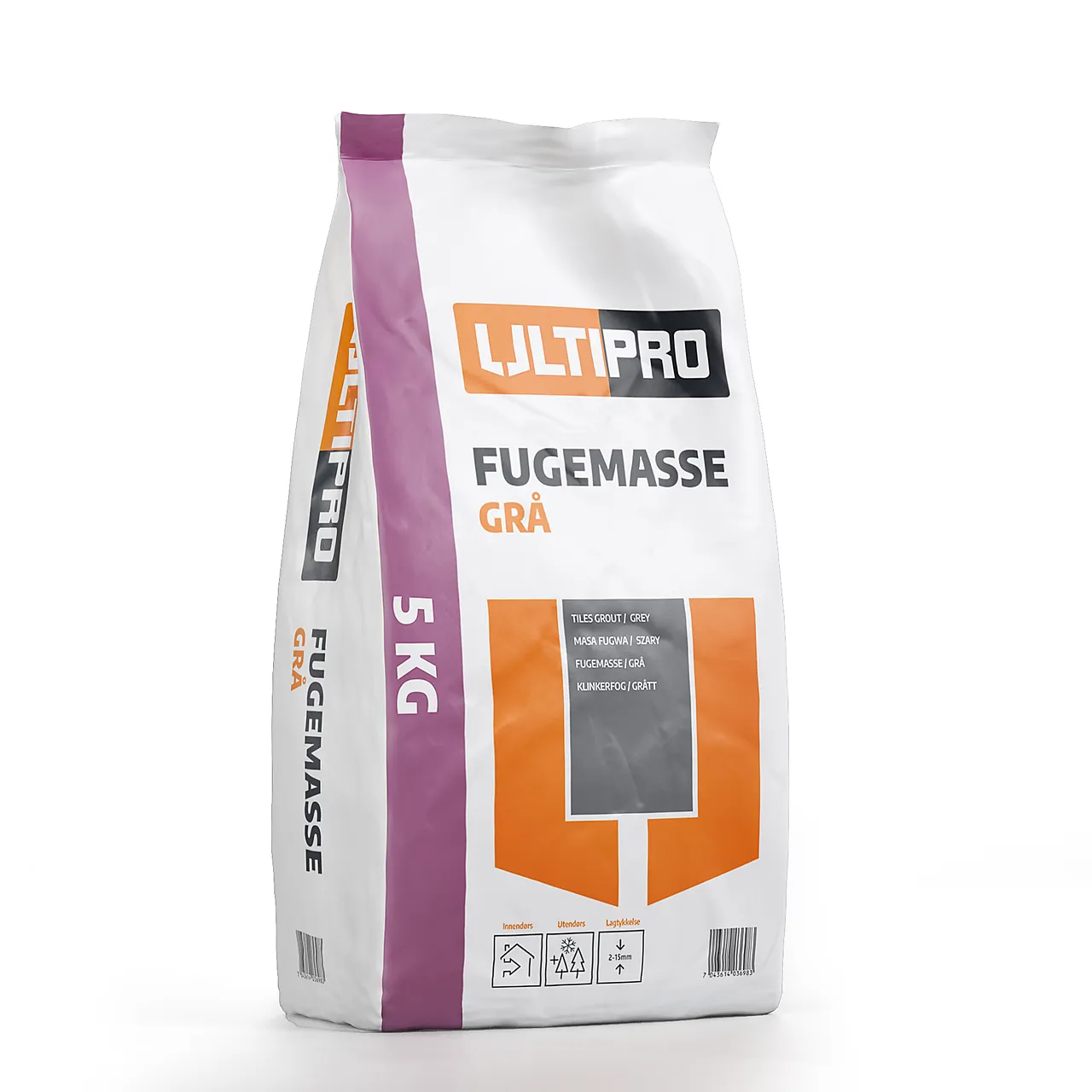 Fugemasse grå sekk 5 kg null - null - 2 - Miniatyr