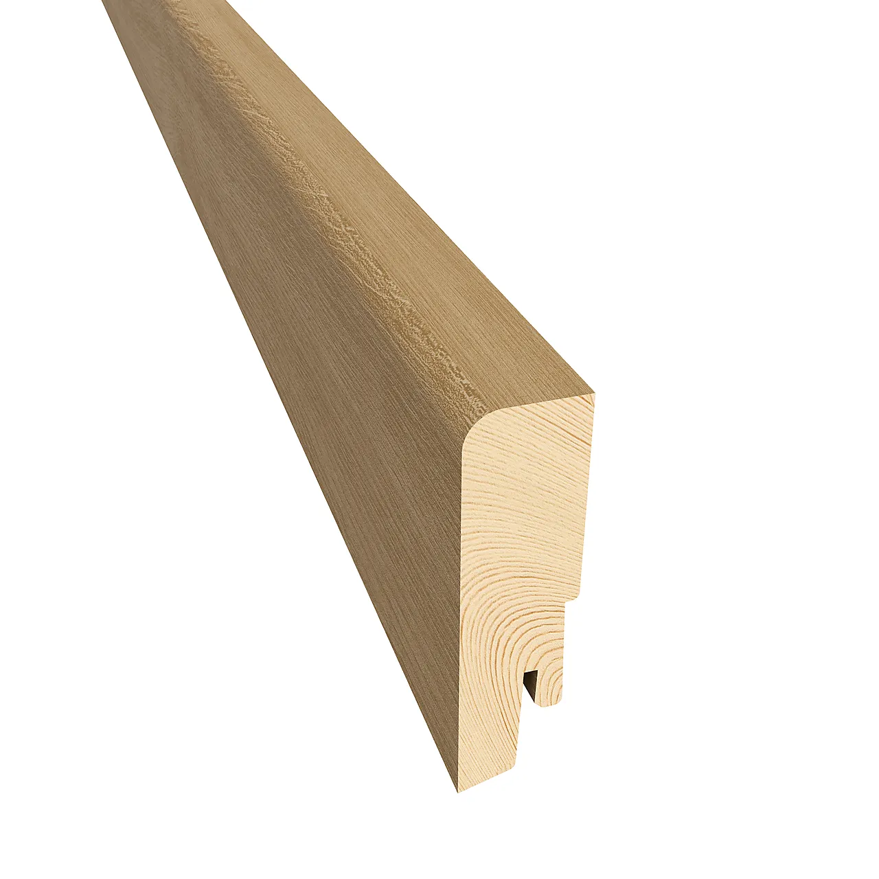 Gulvlist finèrt 16x60 mm eik matt