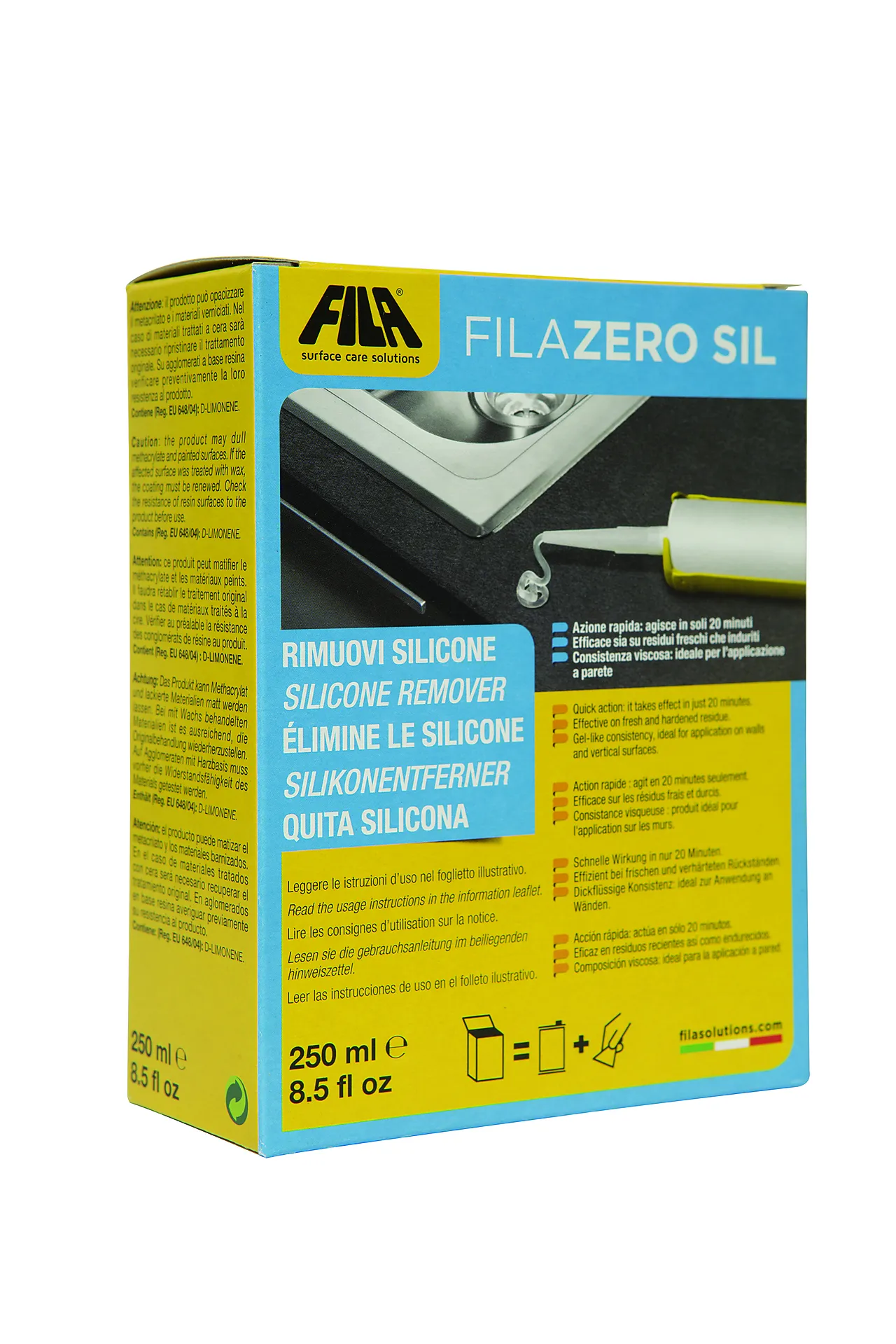 Silikonfjerner fila zero sil fjerner rester av silikon