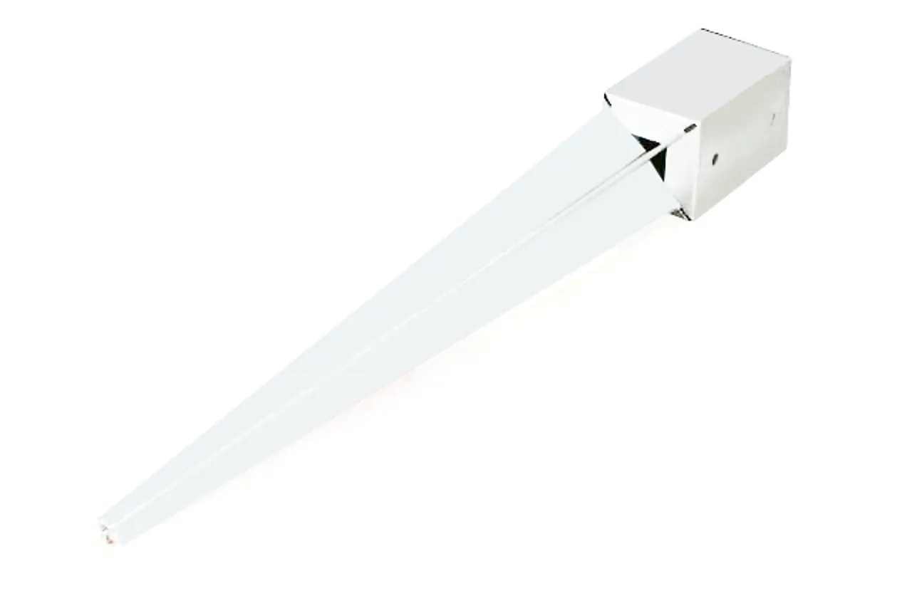 Stolpespyd 90 mm hvit