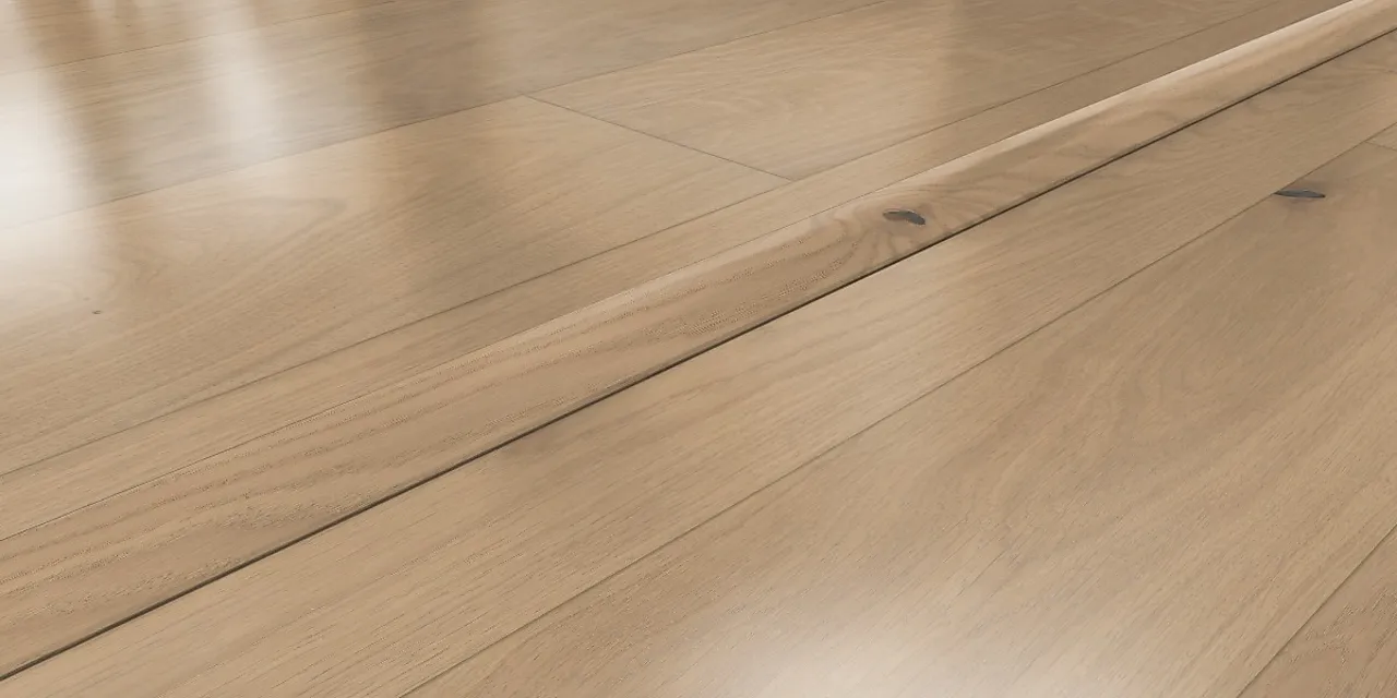 Kahrs 15mm Massiv T-list Eik Noveau White/Frost