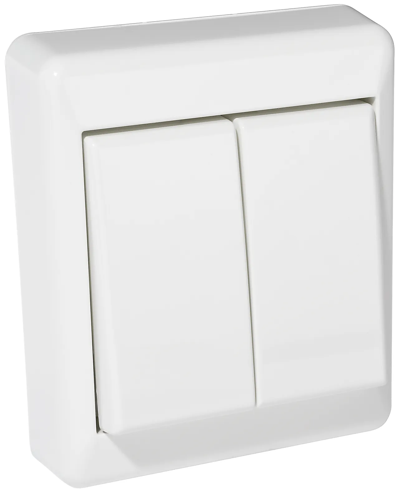 Bryter kronevender RS16 utenpåliggende hvit