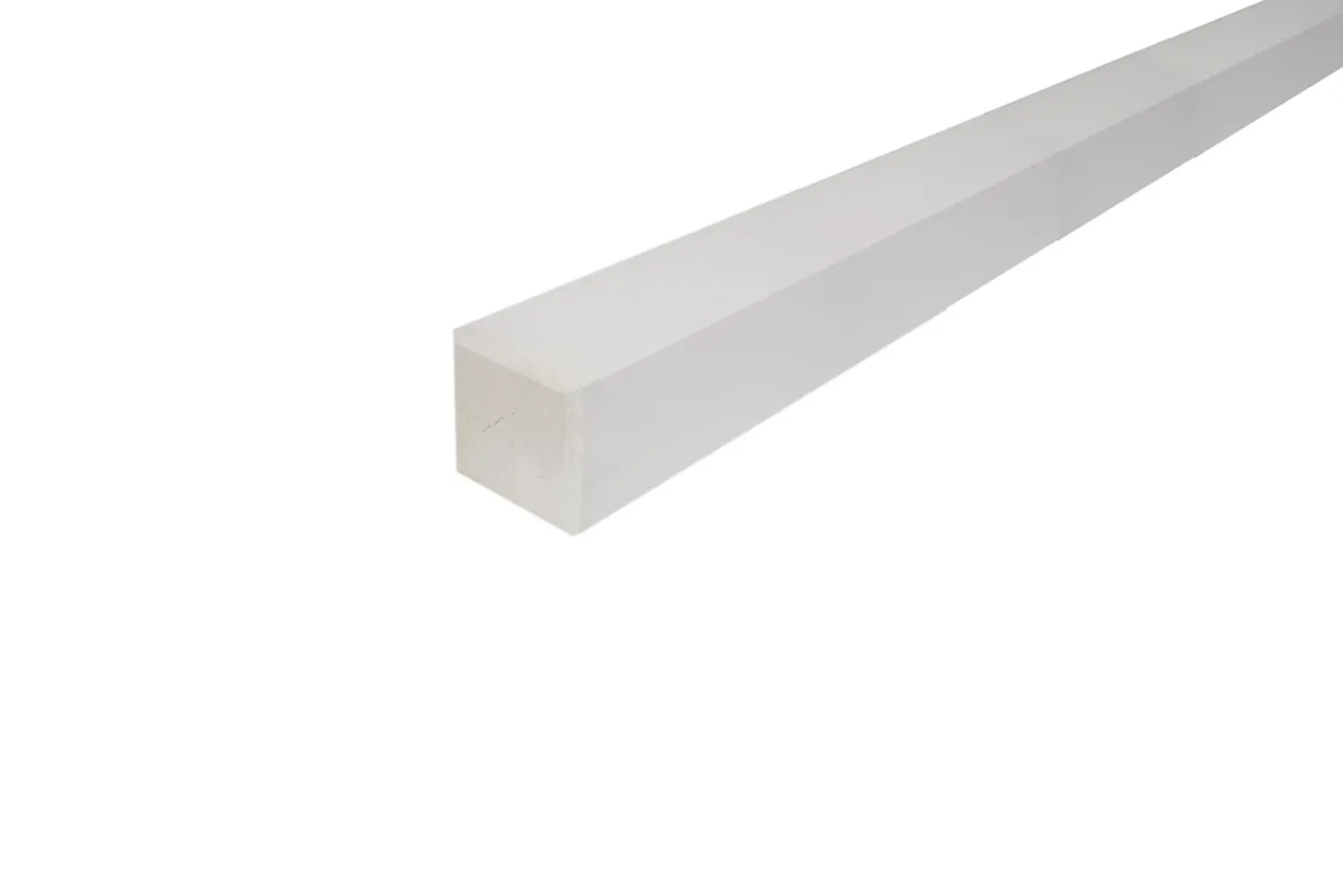 Stolpe 90 mm 100 cm hvitmalt null - null - 2 - Miniatyr