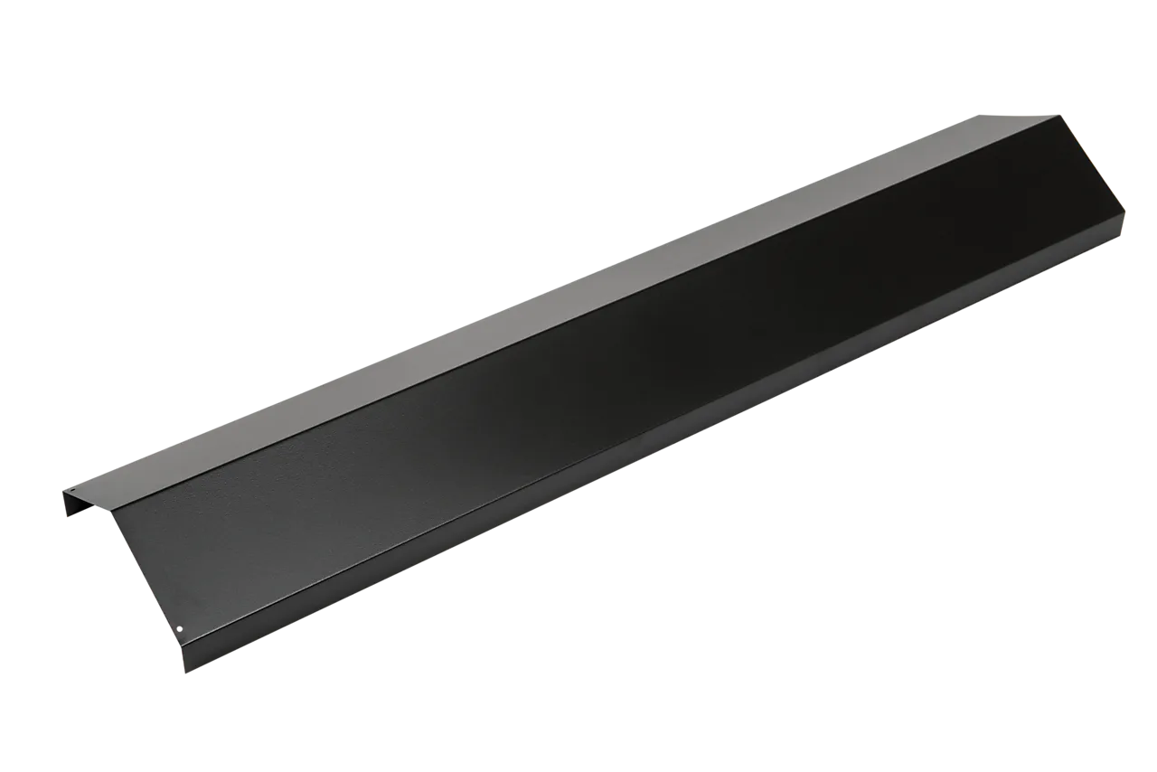 Vinkelmøne exclusive matt sort isola dekkende mål 1220mm